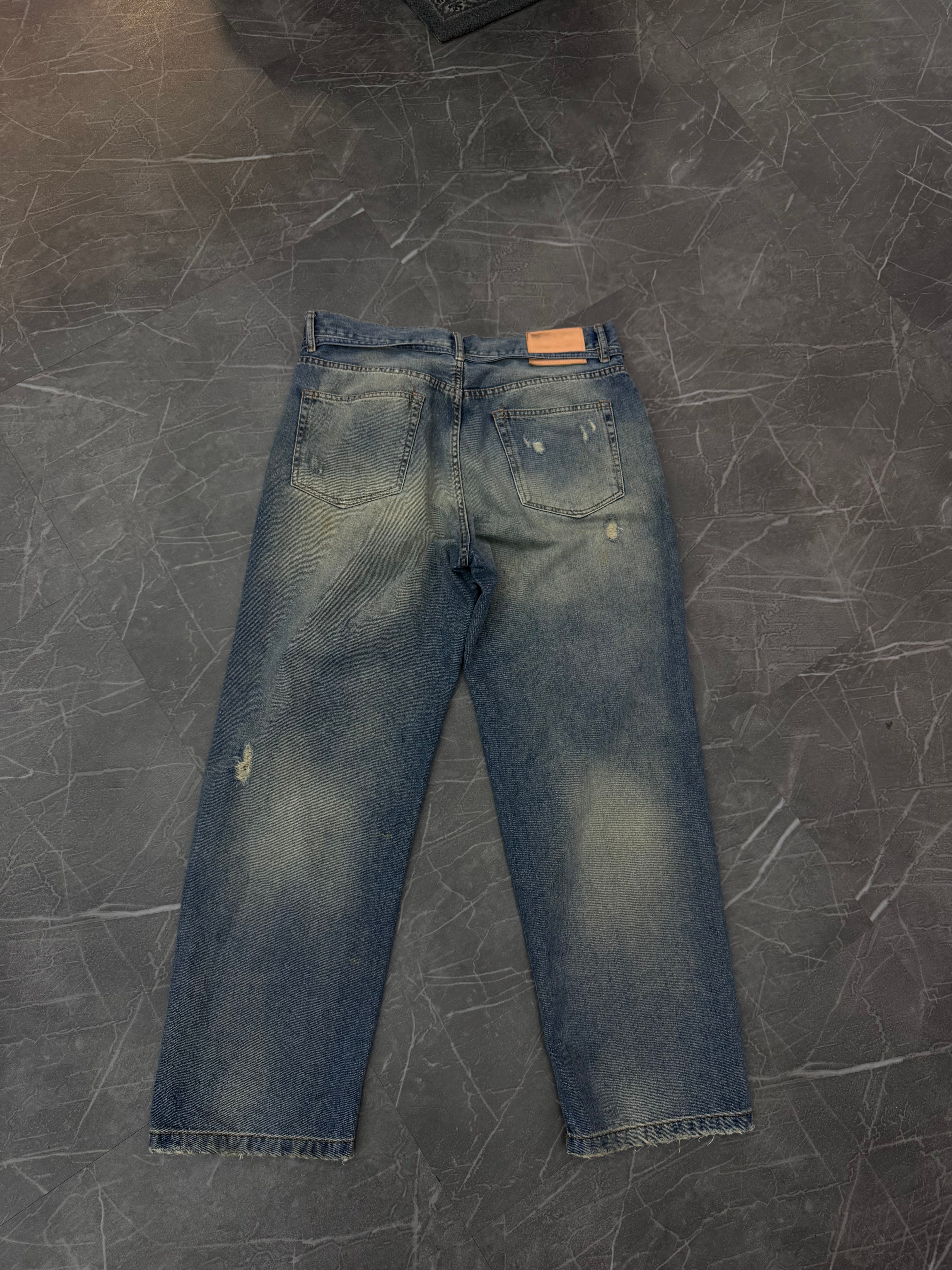 Acne Studios Jeans “1991 Detroit Straight Leg Distressed”