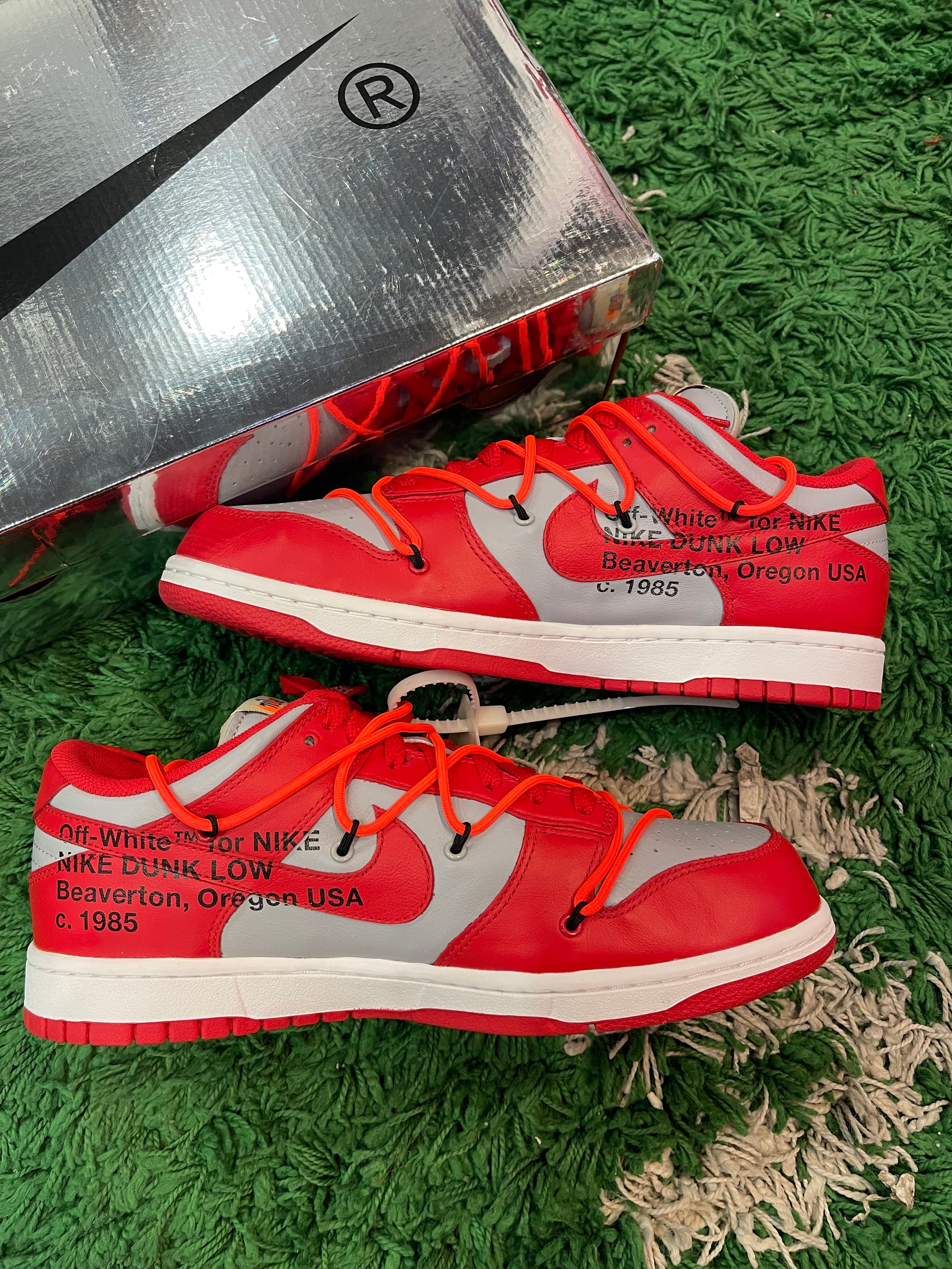 Nike Dunk Low x Off White “University Red”