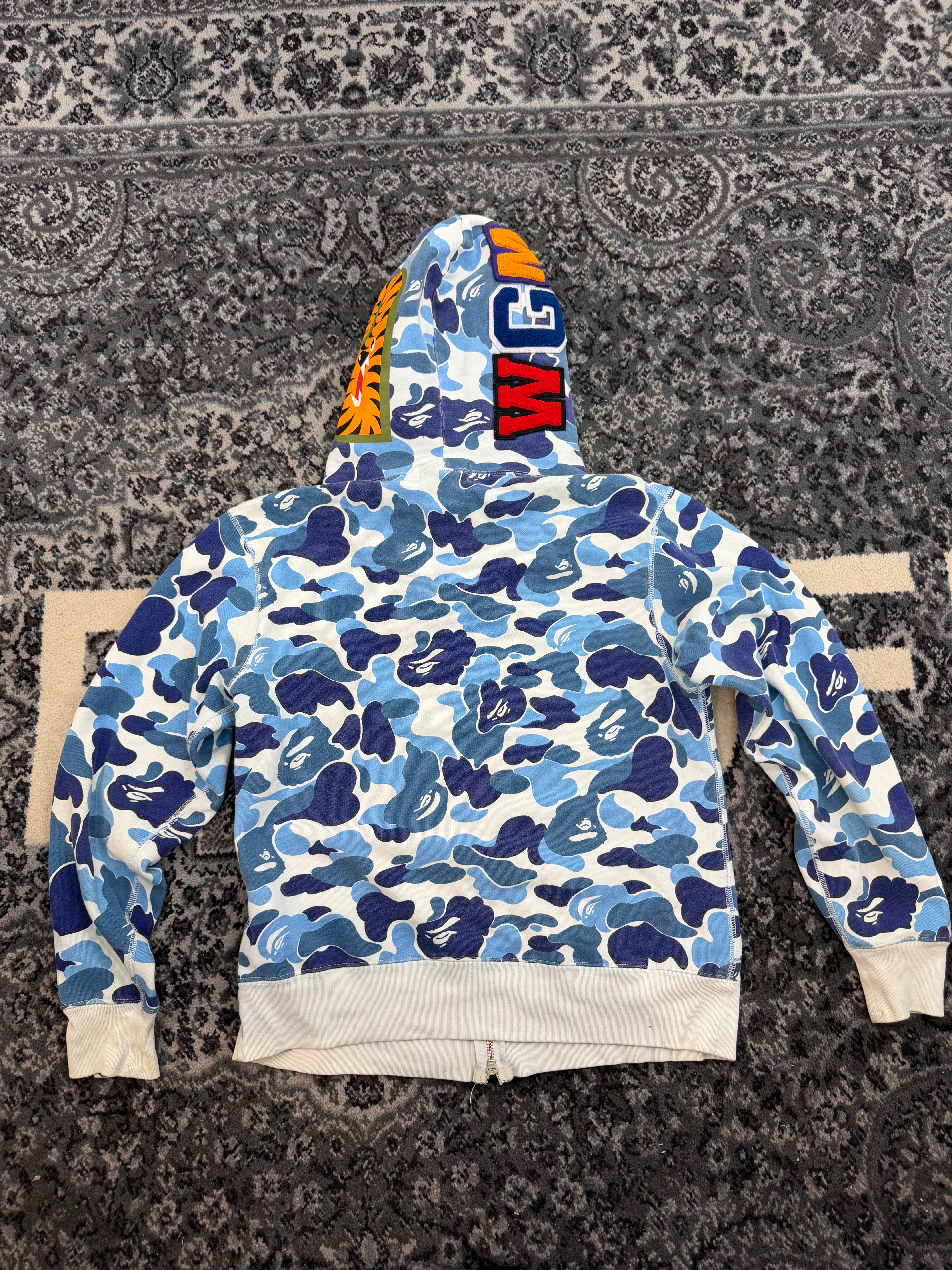Bape Zip Up “Blue Camo”