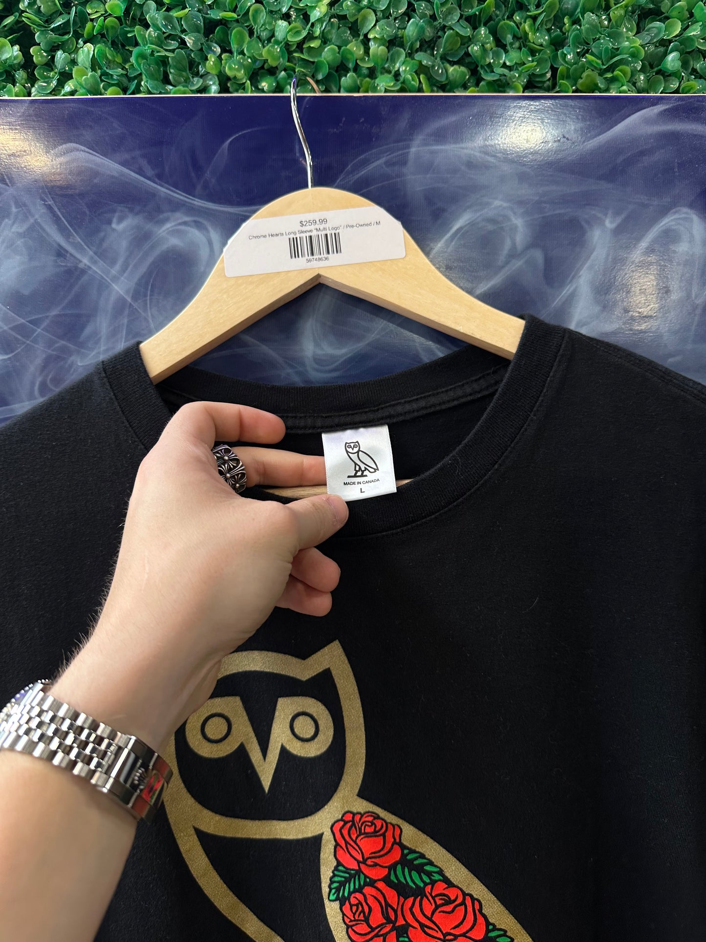 OVO Tee “Roses Black”