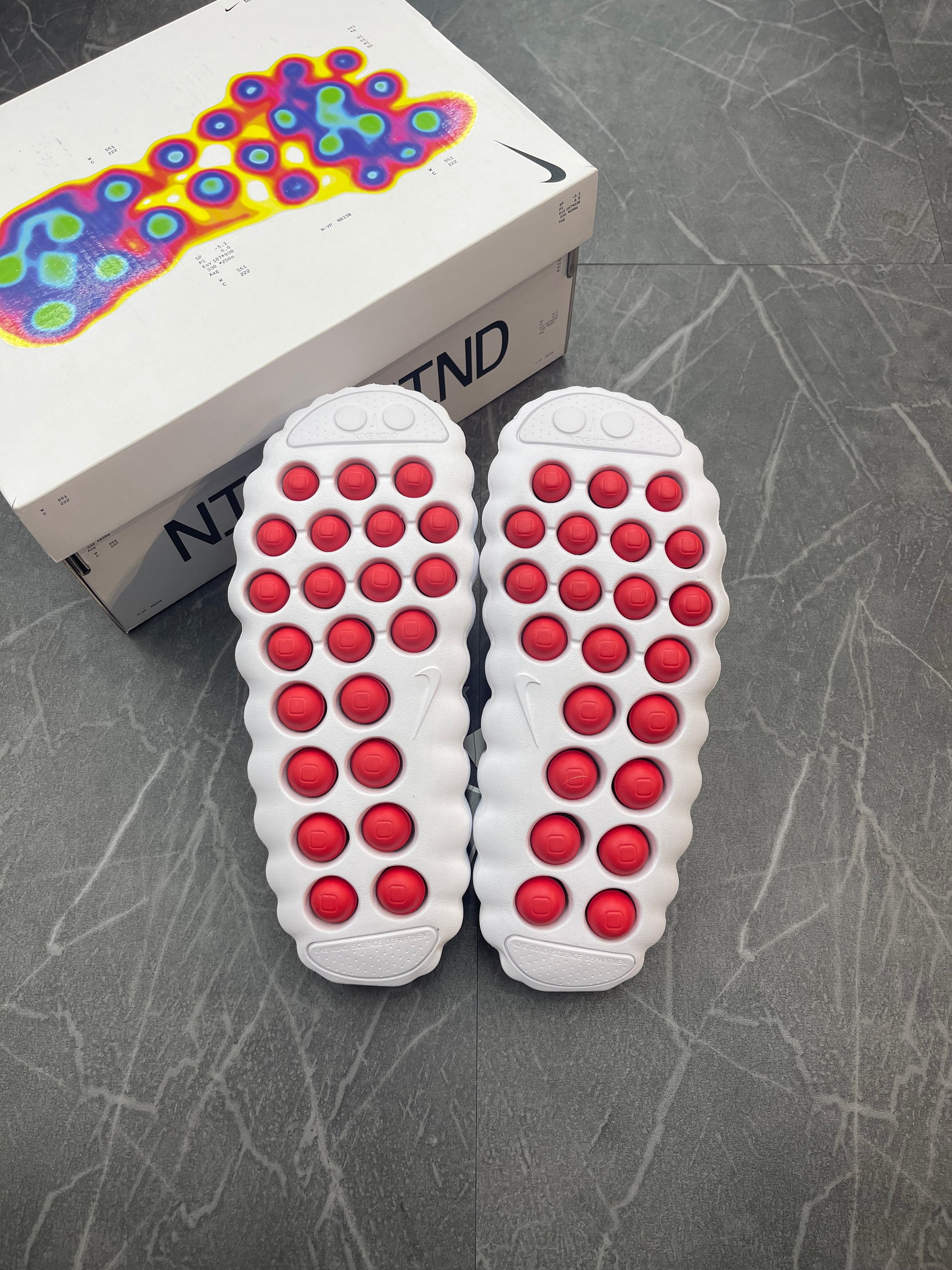 Nike Mind 001 Slide “White Speed Red”