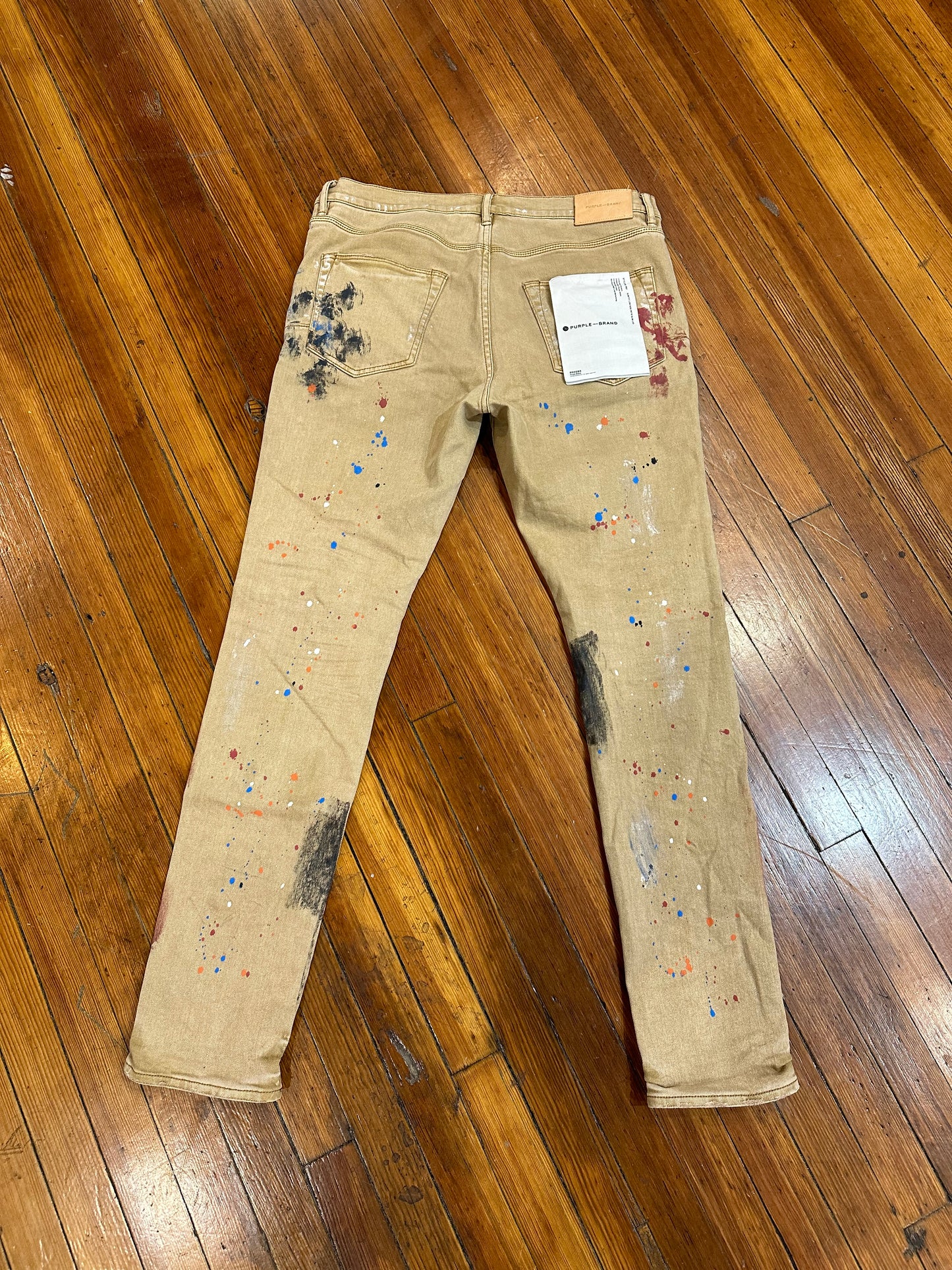 Purple Brand Jeans “Tan Splatter”