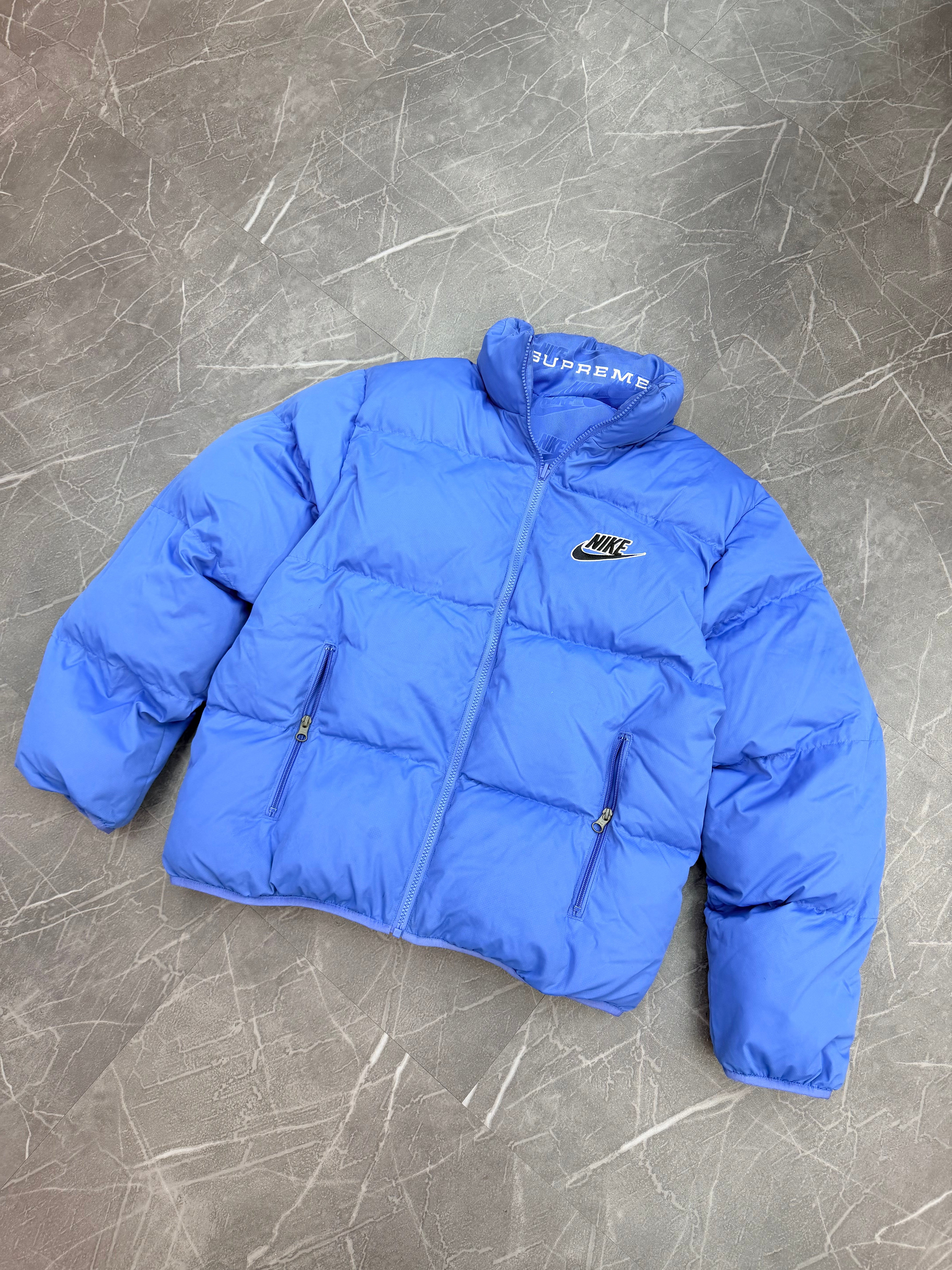 Supreme Nike Reversible Puffer Blue