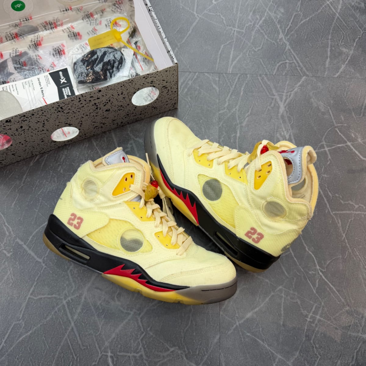 Jordan 5 Retro Off-White Sail - Image 1