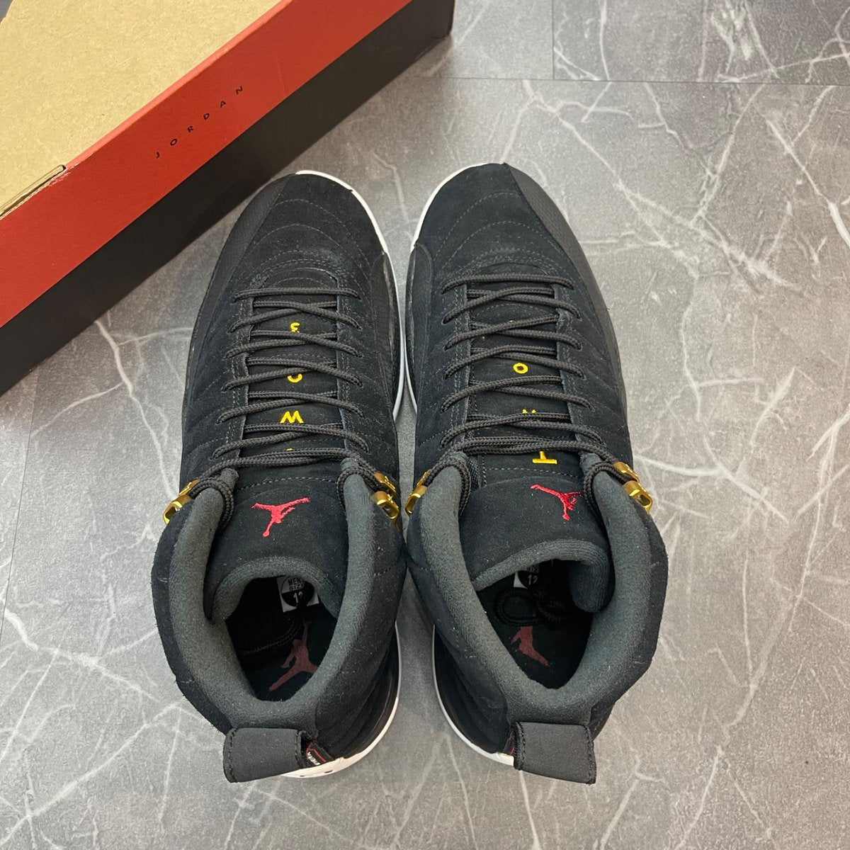 Jordan 12 Retro Reverse Taxi (Size 12) (Lightly Worn)
