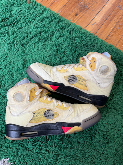Jordan 5 x Off White “Sail”