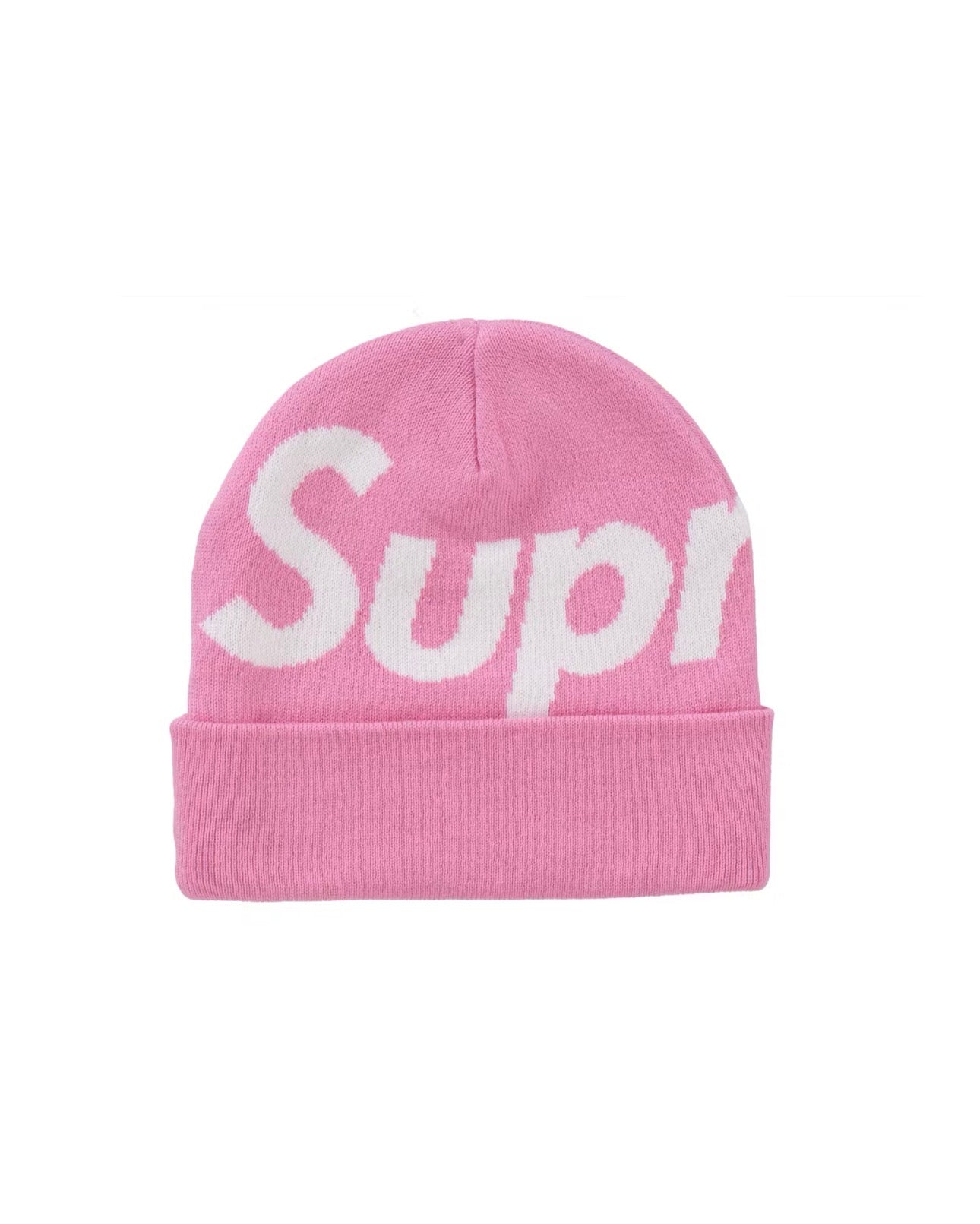 Supreme Beanie Big Logo “Pink”