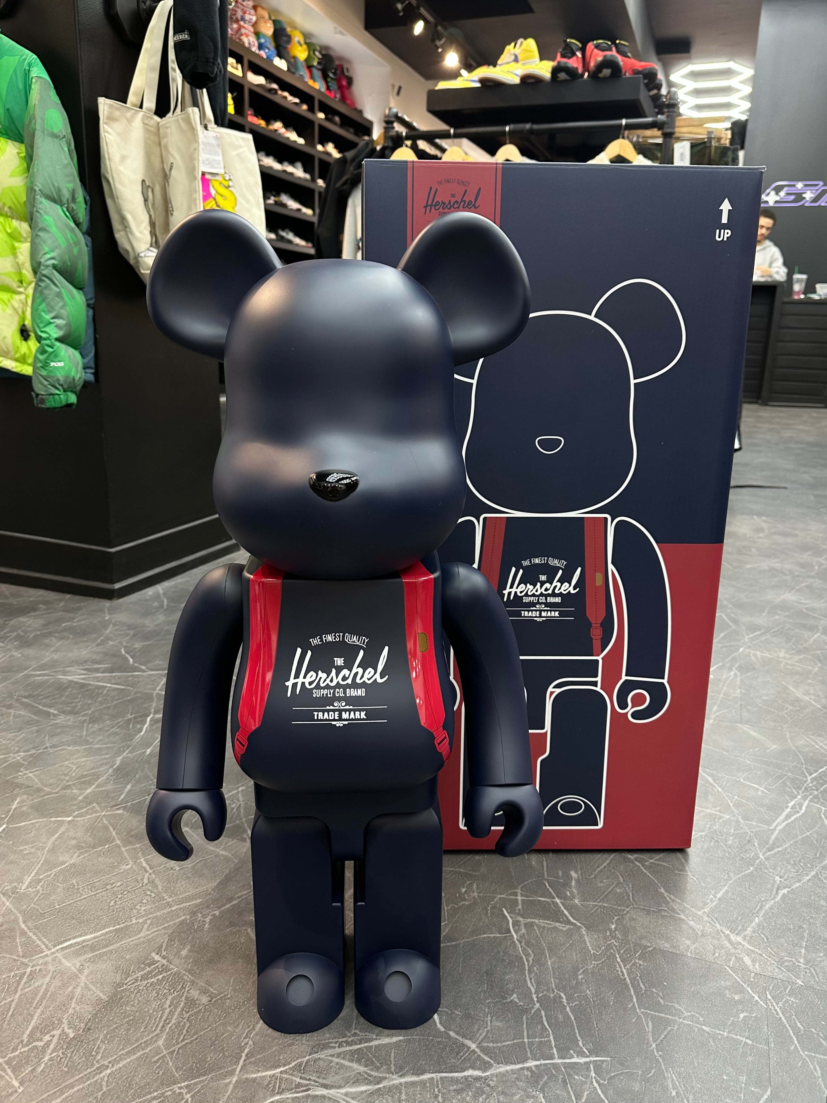 Bearbrick Herschel Peacoat 1000%