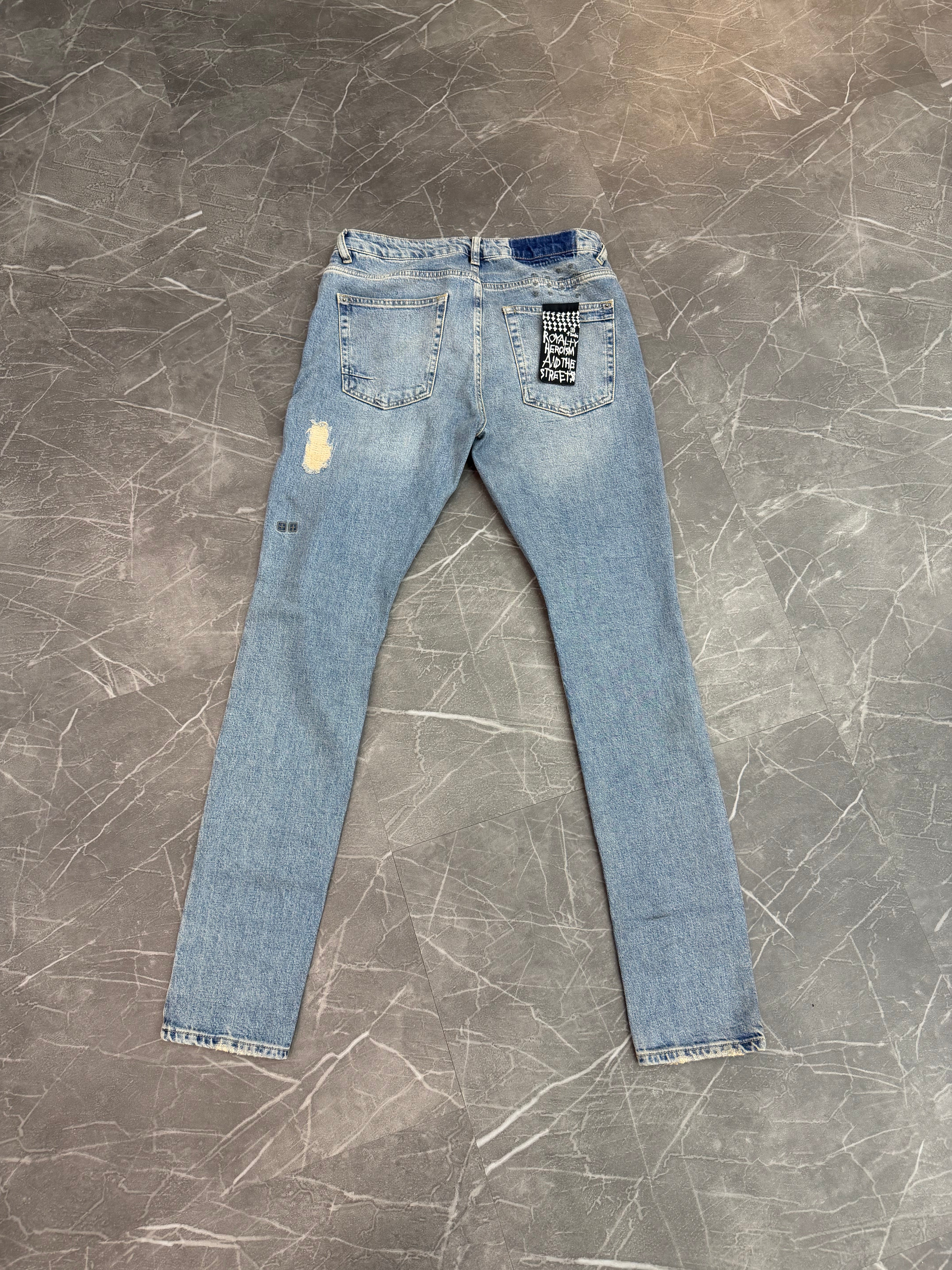 Ksubi Jeans Blue Knee Rips (33)