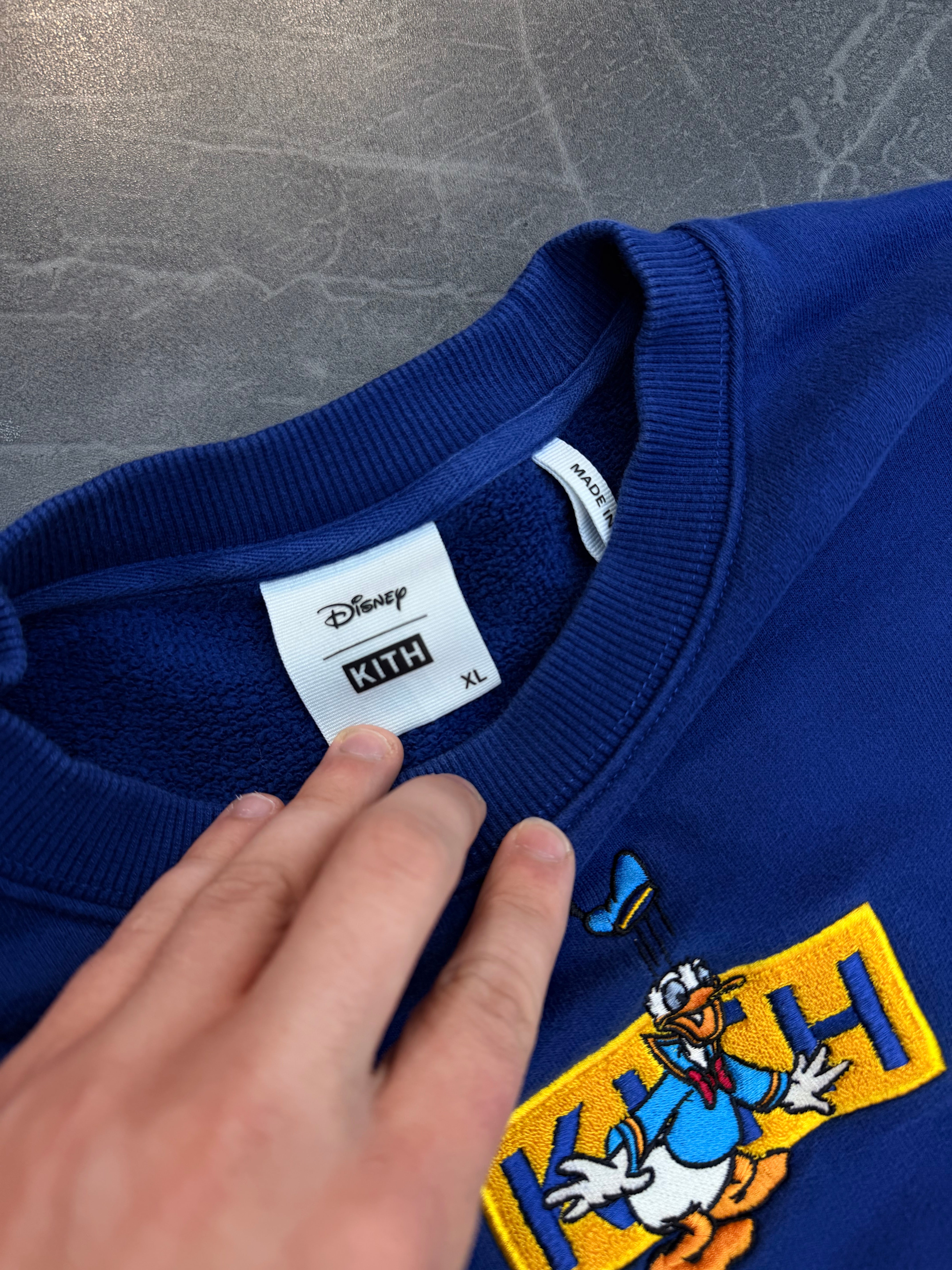 KITH x Donald Duck Crewneck Navy