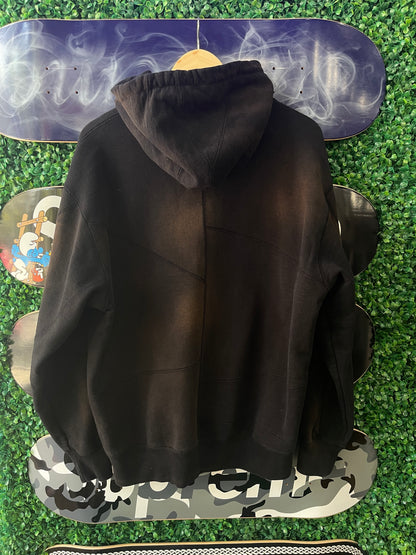 Supreme Patchwork Pullover Hoodie “Black”