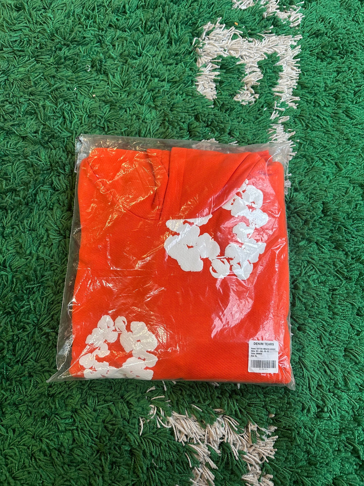 Denim Tears Cotton Wreath Hoodie “Orange”