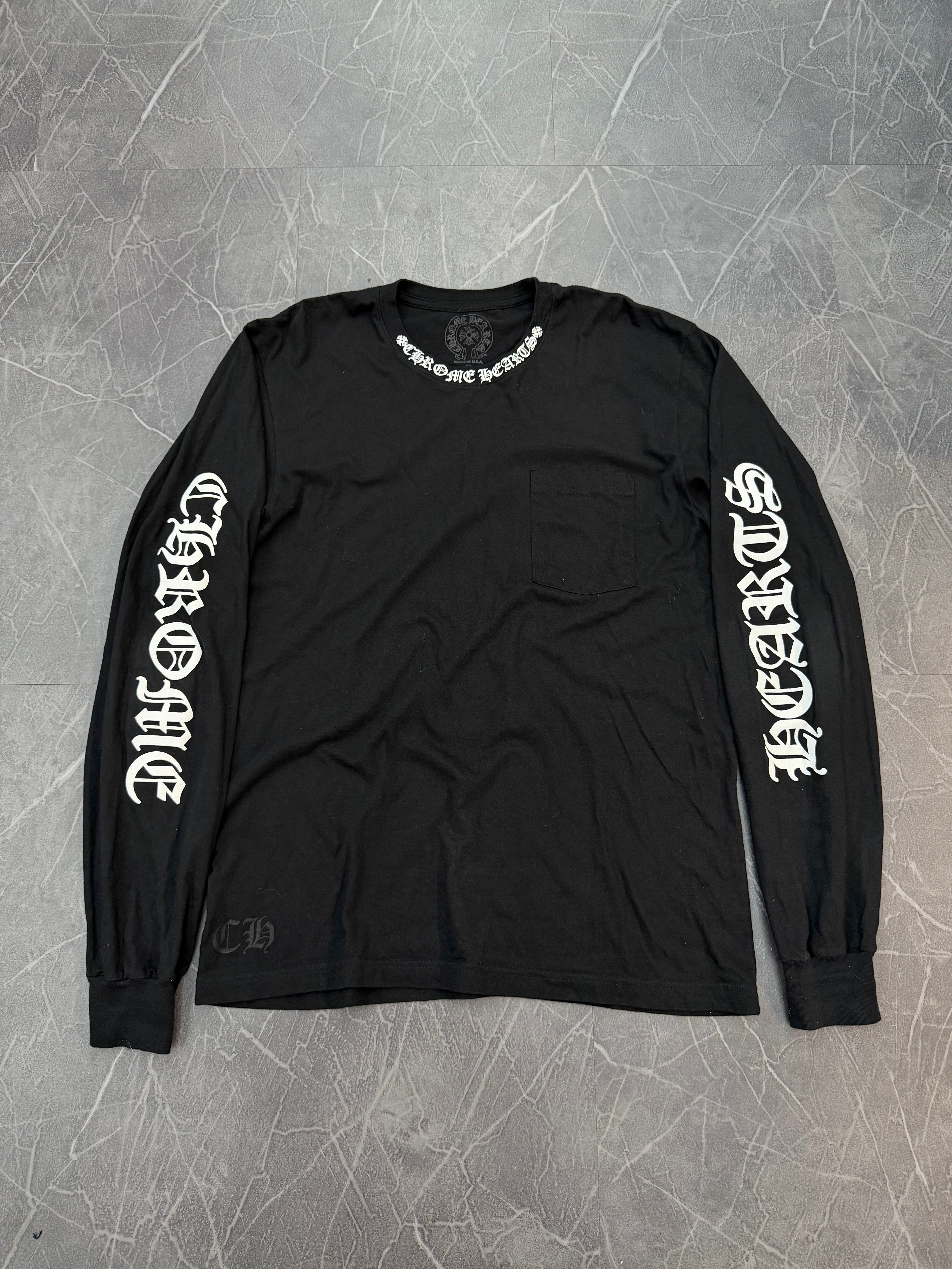 Chrome Hearts Neck Logo Long Sleeve Black