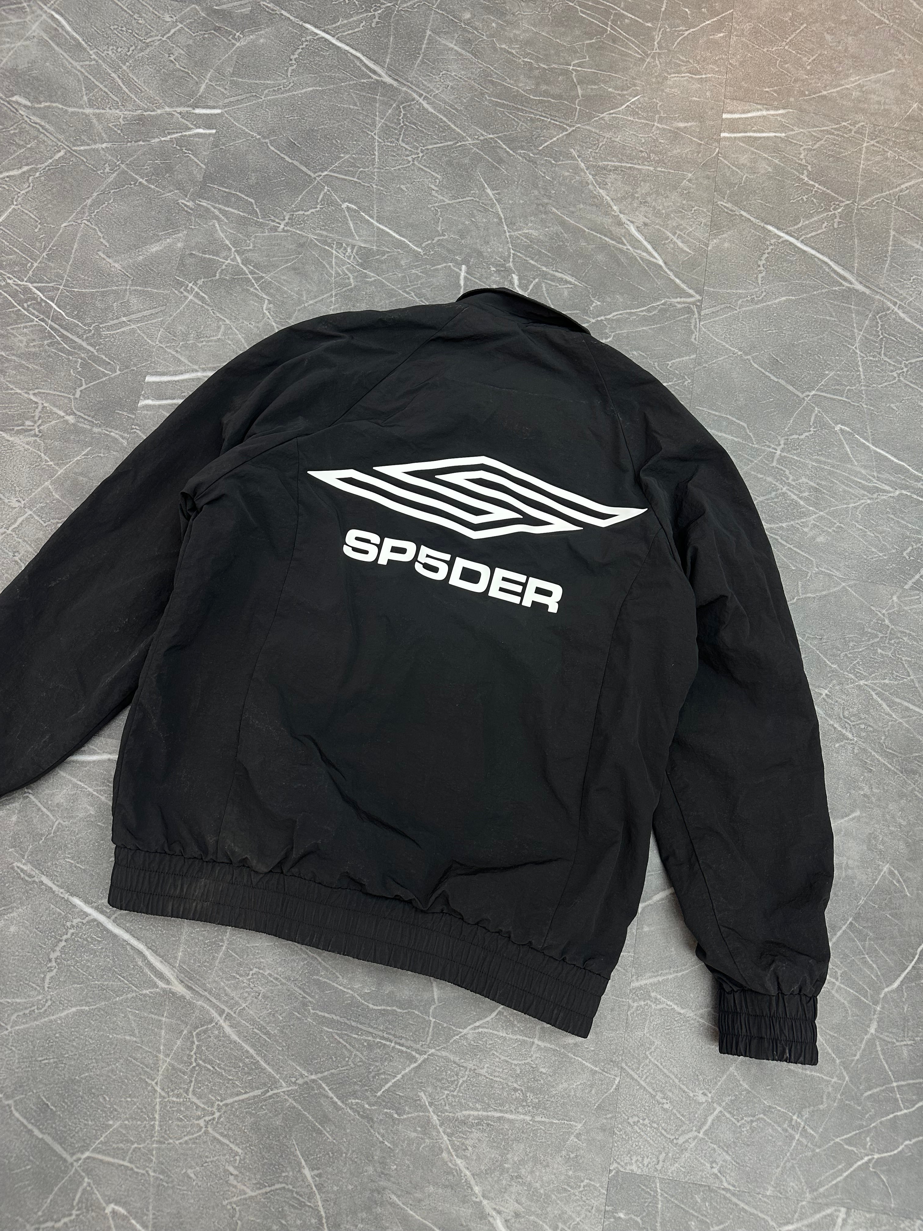 Sp5der Black Windbreaker