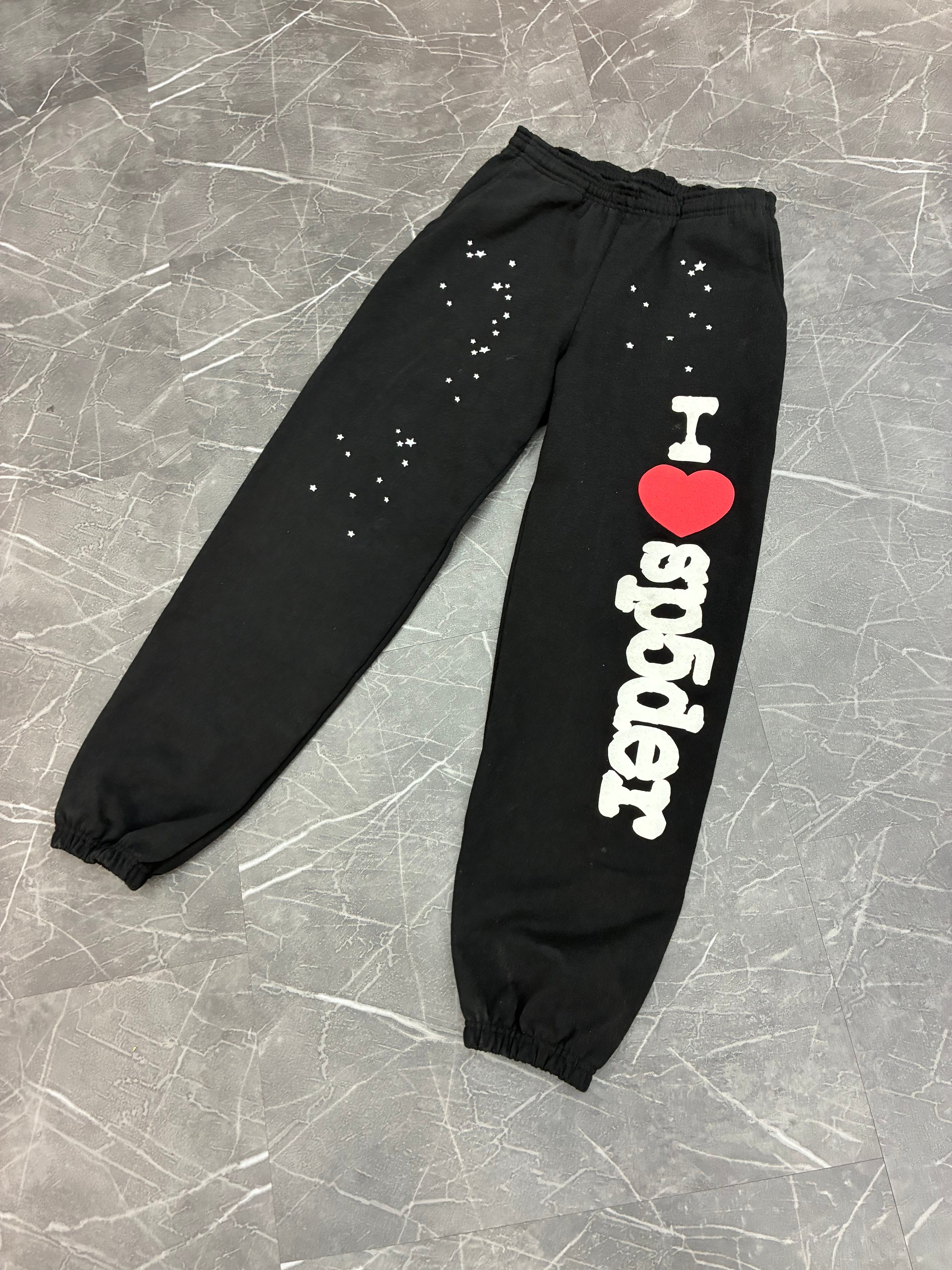 I Love Sp5der Sweatpants “Black”