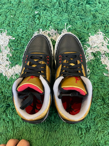 Jordan 3 “Black Cement Gold”