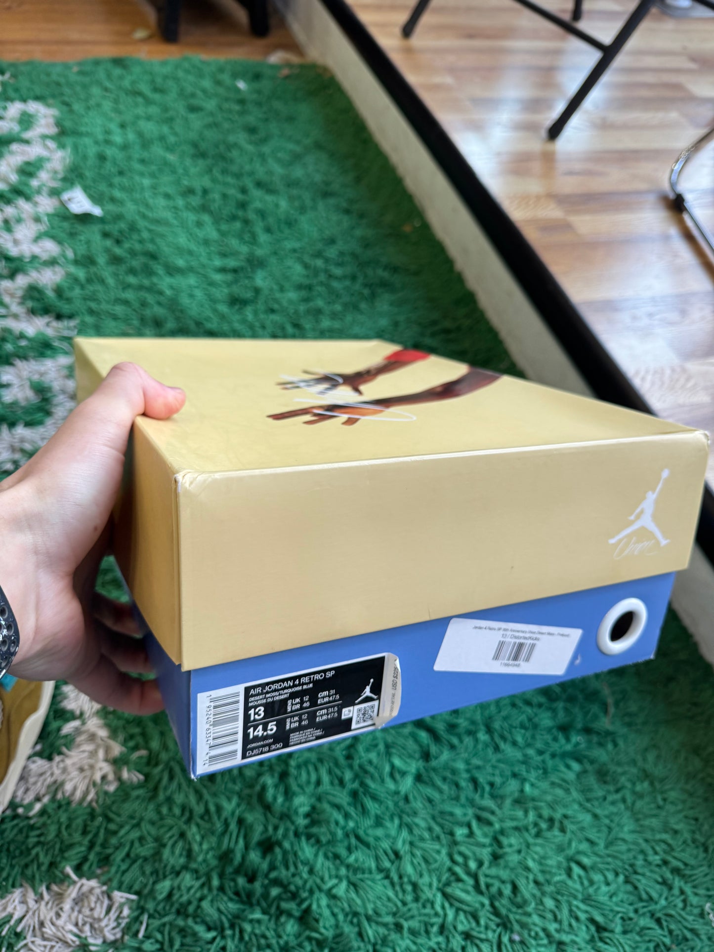 Jordan 4 x Union “Desert Moss”