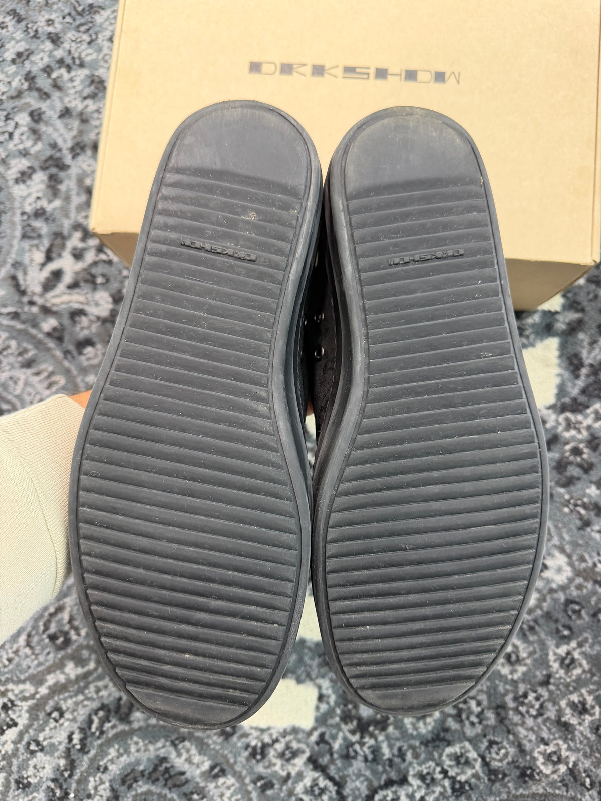 Rick Owen’s Dark Shadow Low “Black Pattern”