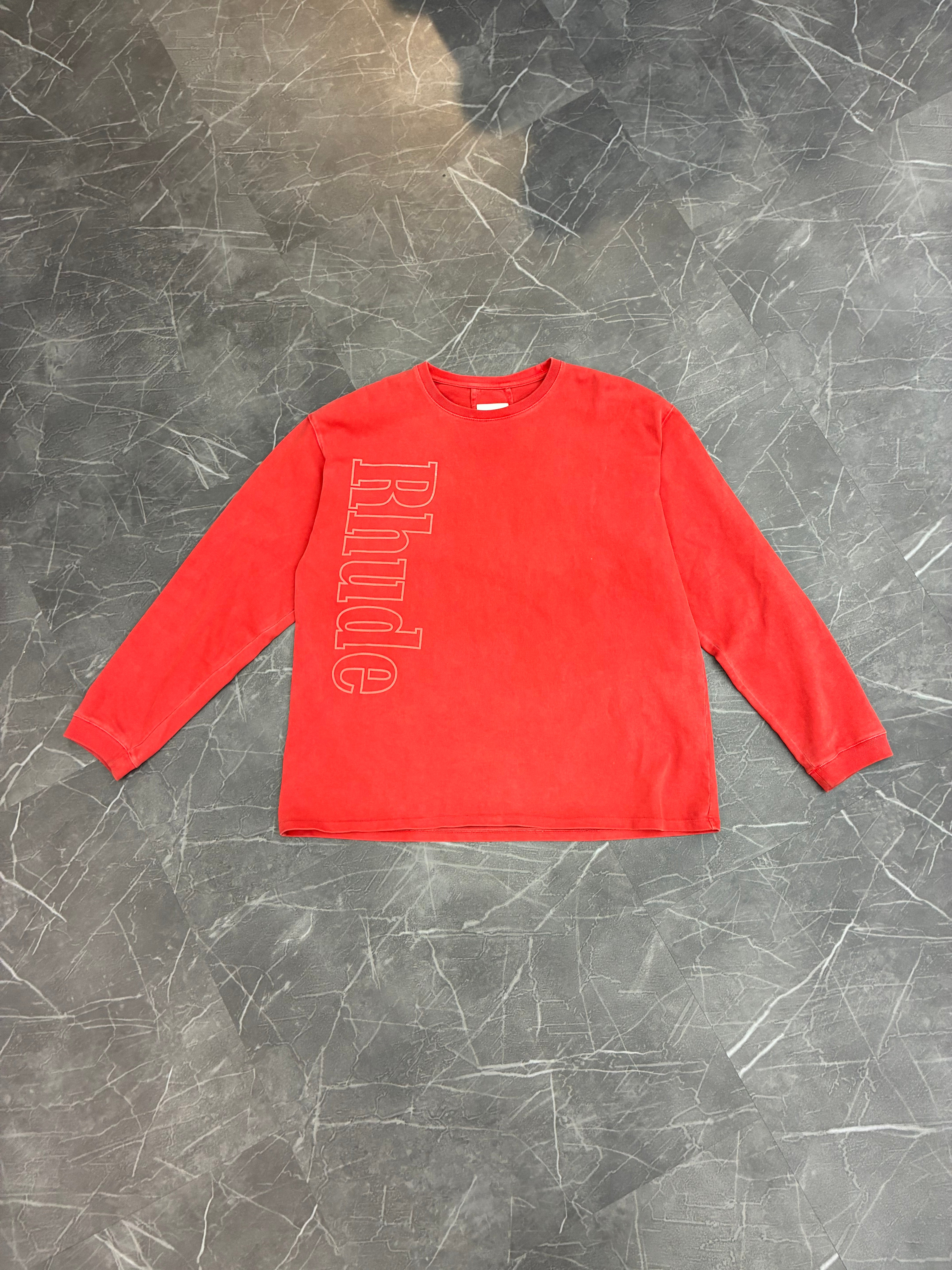 Rhude “Vintage Red” Long Sleeve