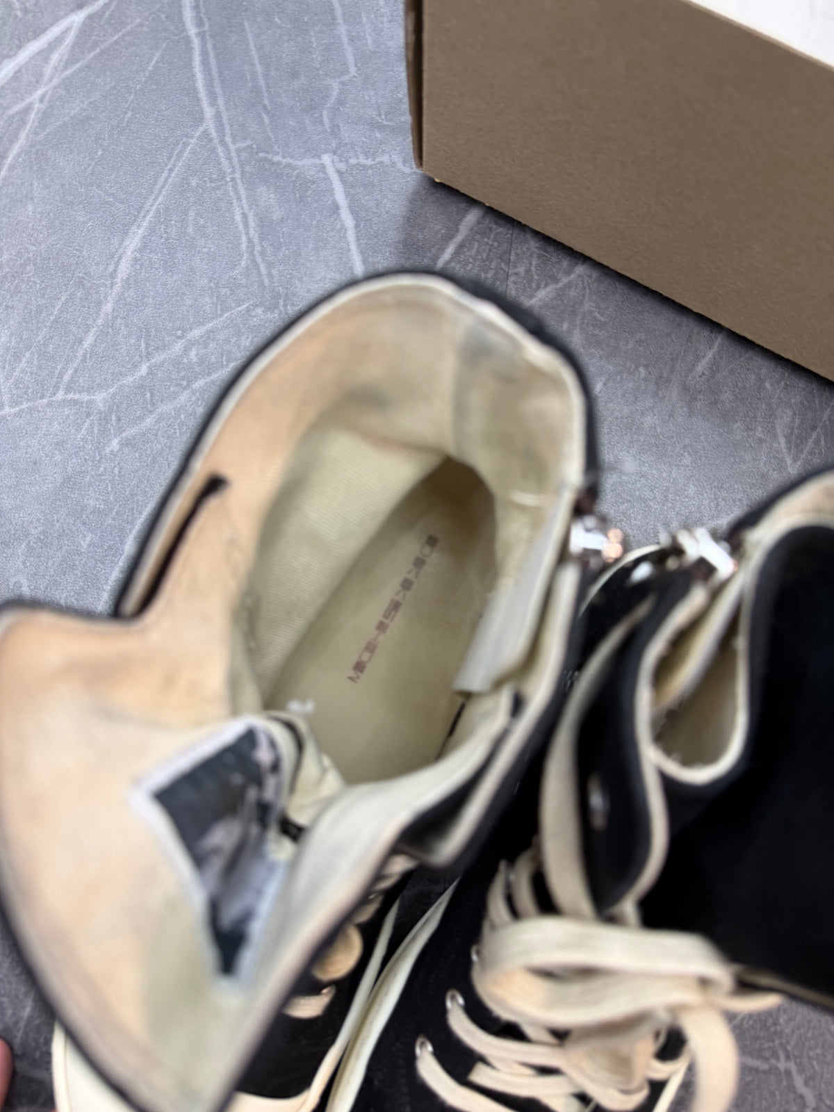Rick Owens Drkshdw Canvas High Black