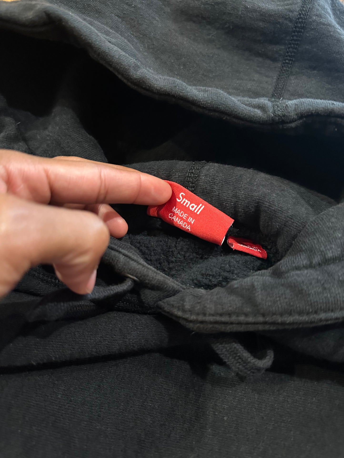 Supreme Hoodie “Black Red Sleeve”