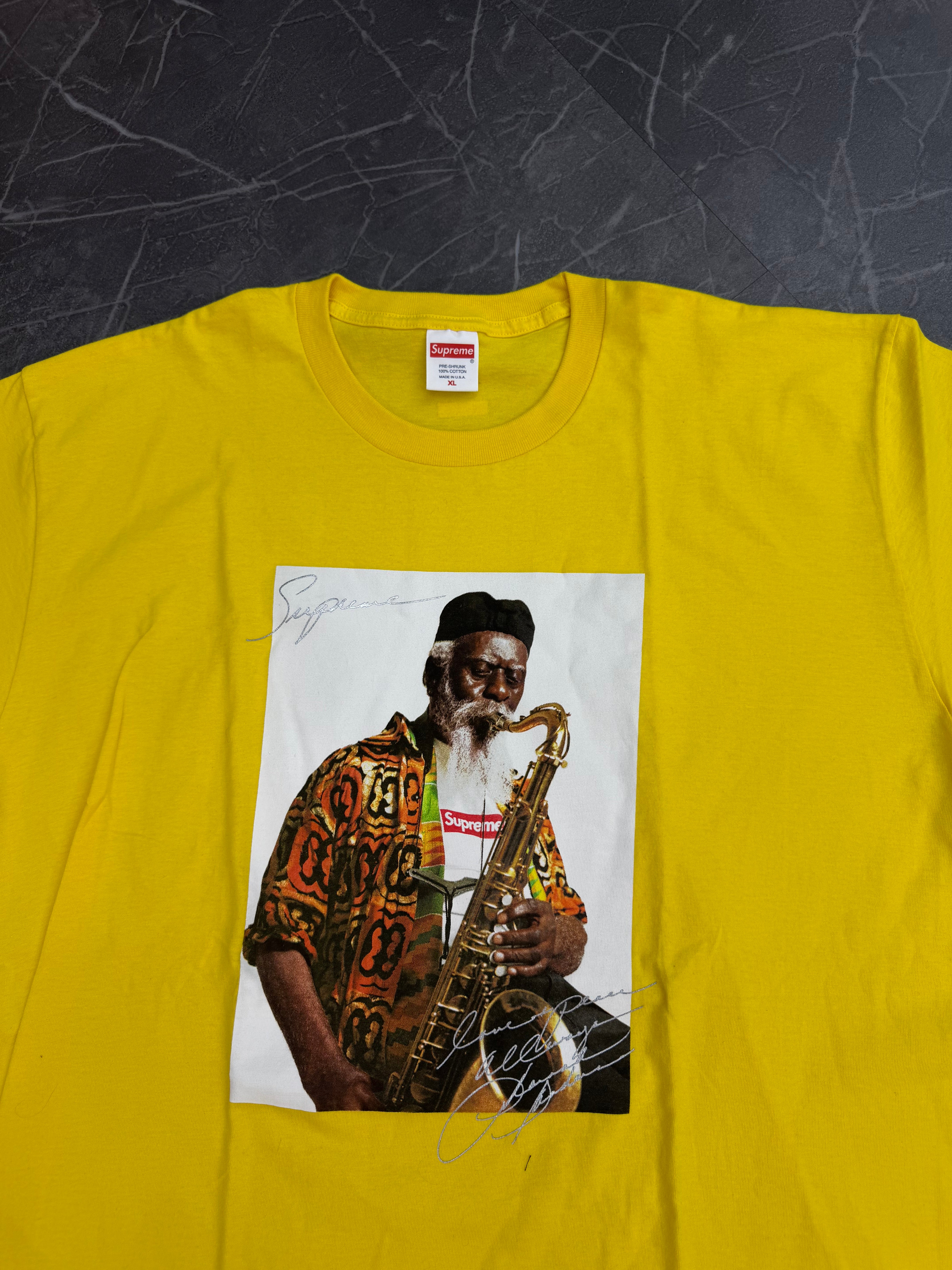 Supreme Tee Pharoah Sanders Yellow