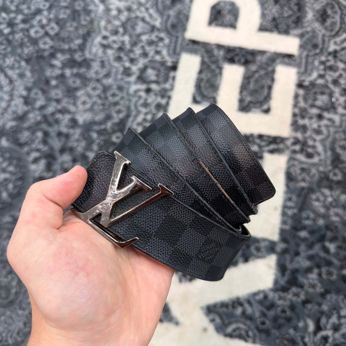 Louis Vuitton Black Monogram Belt