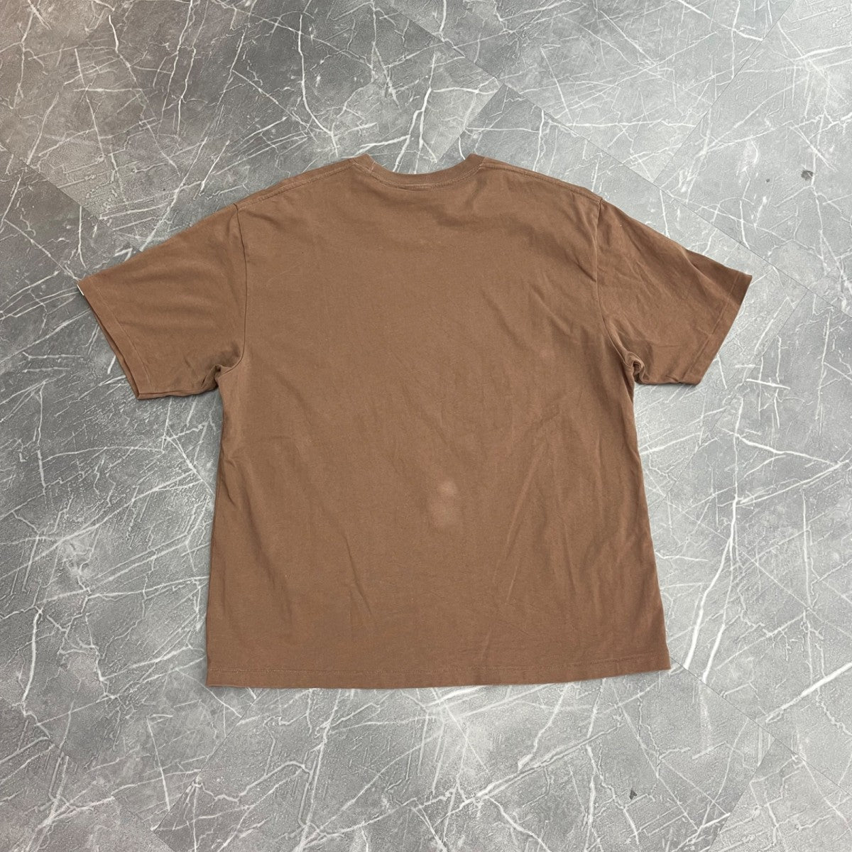 BAPE Sta Houndstooth By Bathing Ape Relaxed Fit Tee Brown - Image 3
