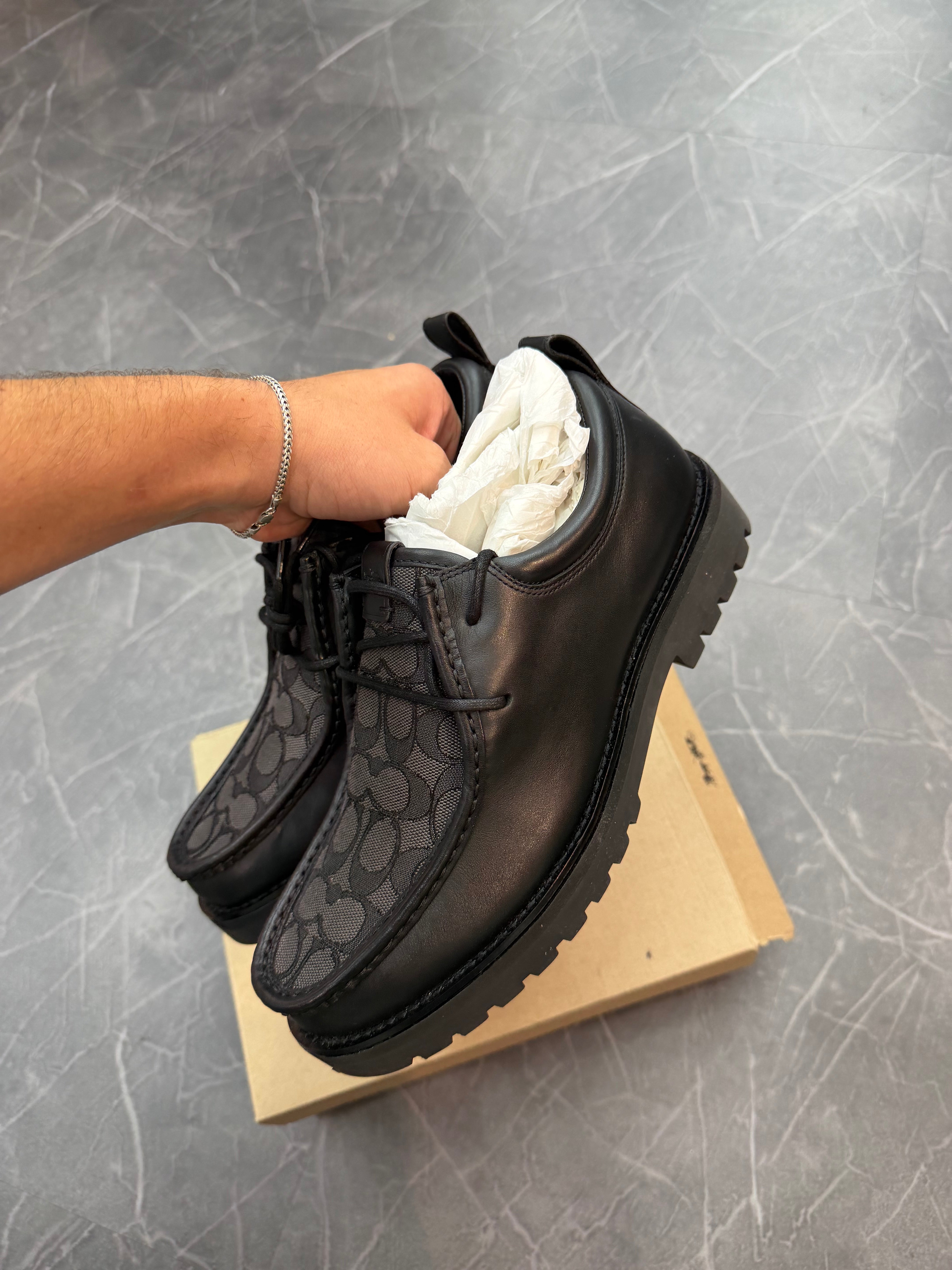 Coach Banks Signature Boot Black