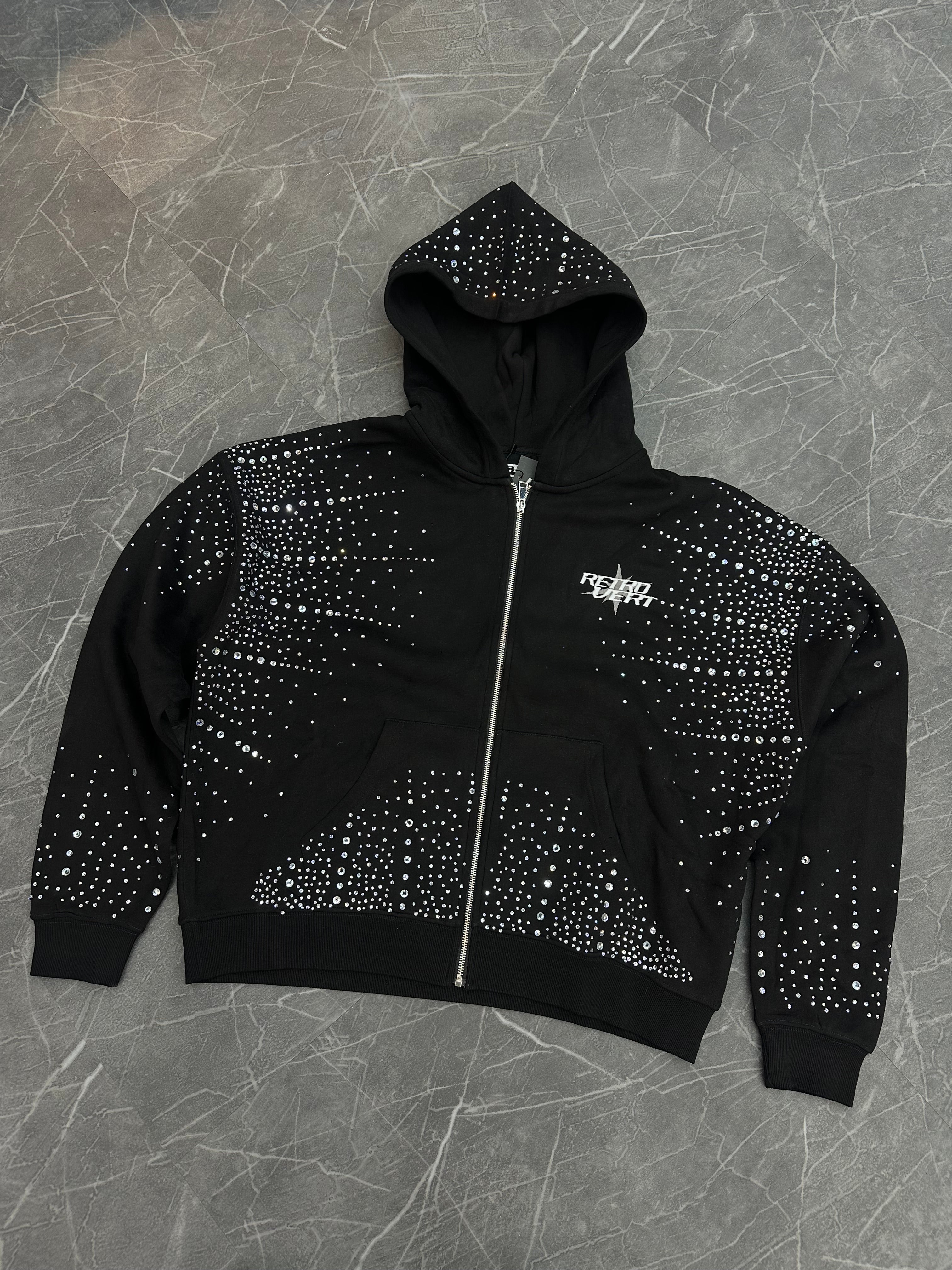 Retrovert Black Rhinestone Set