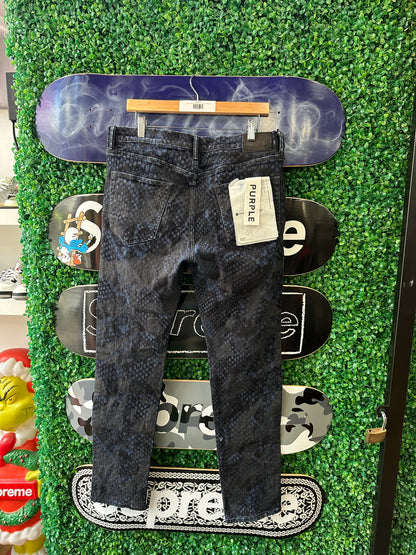 Purple Jeans “Blue Black Pattern”