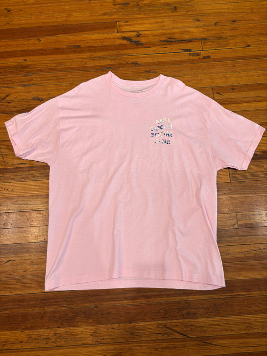 Anti Social Social Club Wave Tee “Pink”