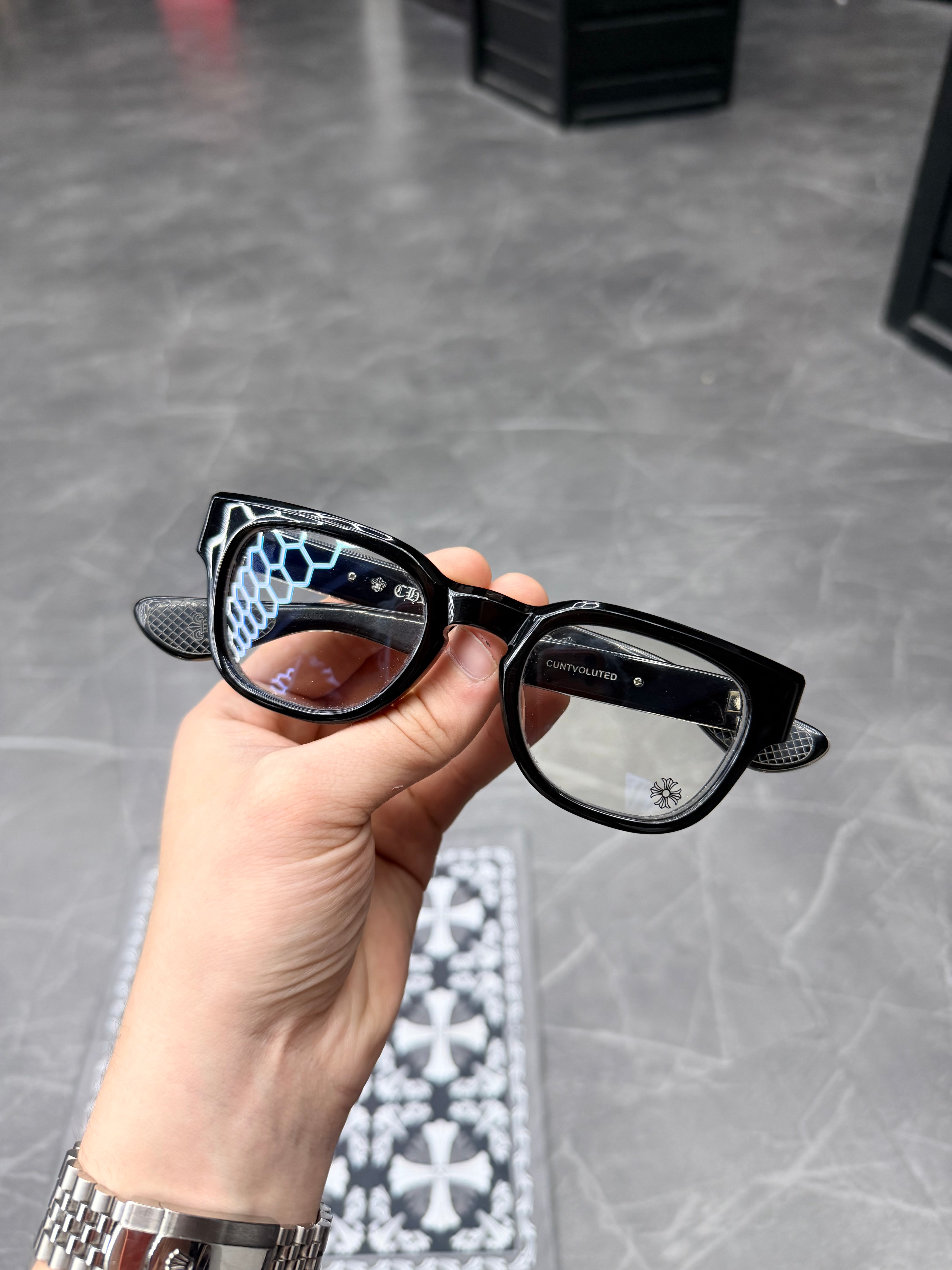 Chrome Hearts Cuntvoluted Glasses Black