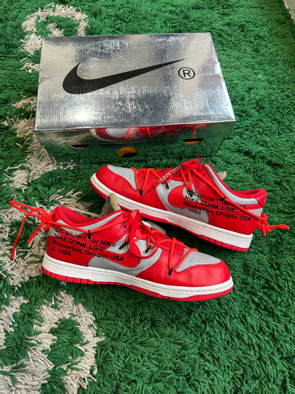 Nike Dunk Low Off White “University Red”