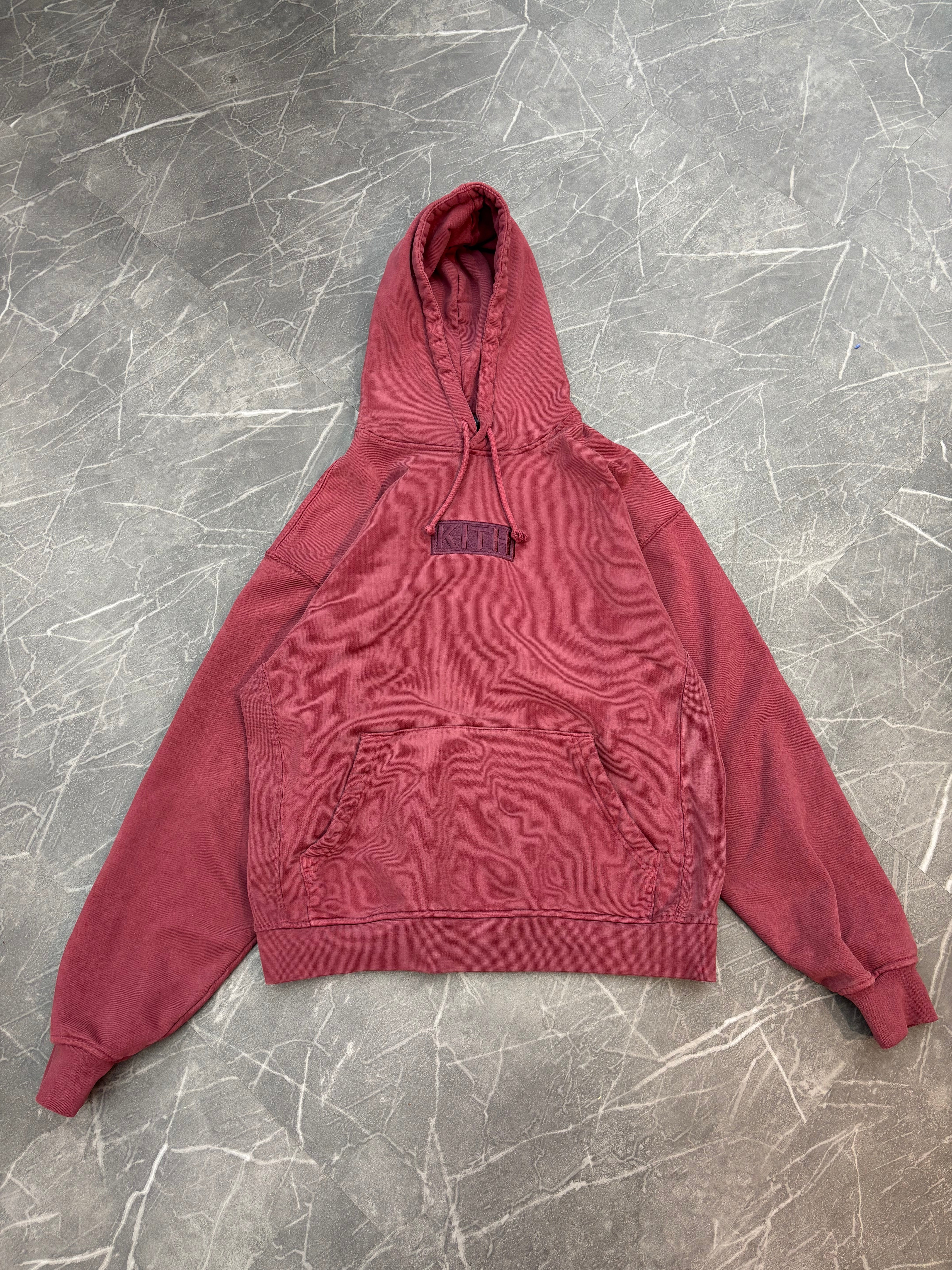 Kith Box Logo Hoodie “Maroon”
