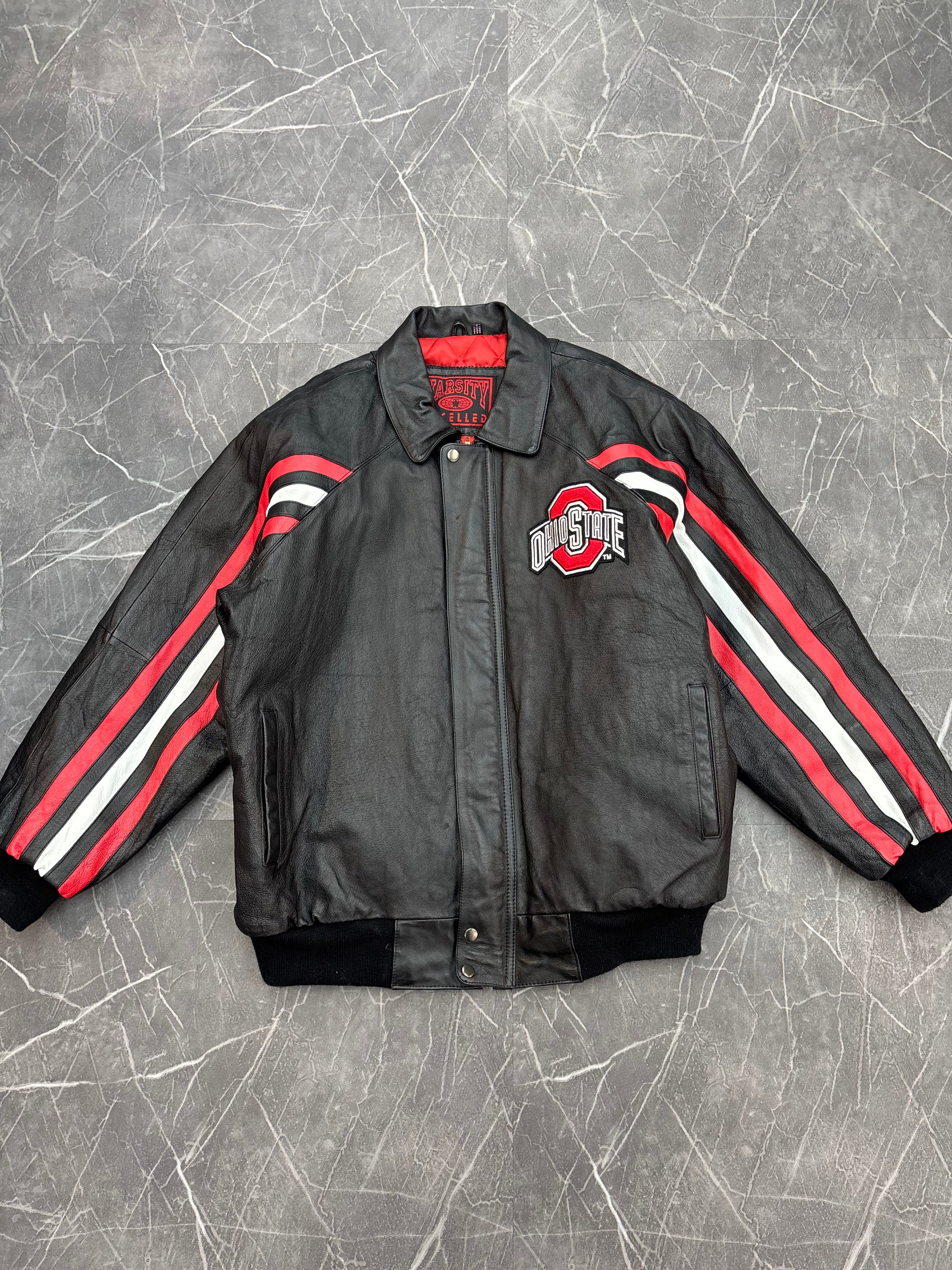 Varsity Athletics Ohio State Leather Jacket (XL)