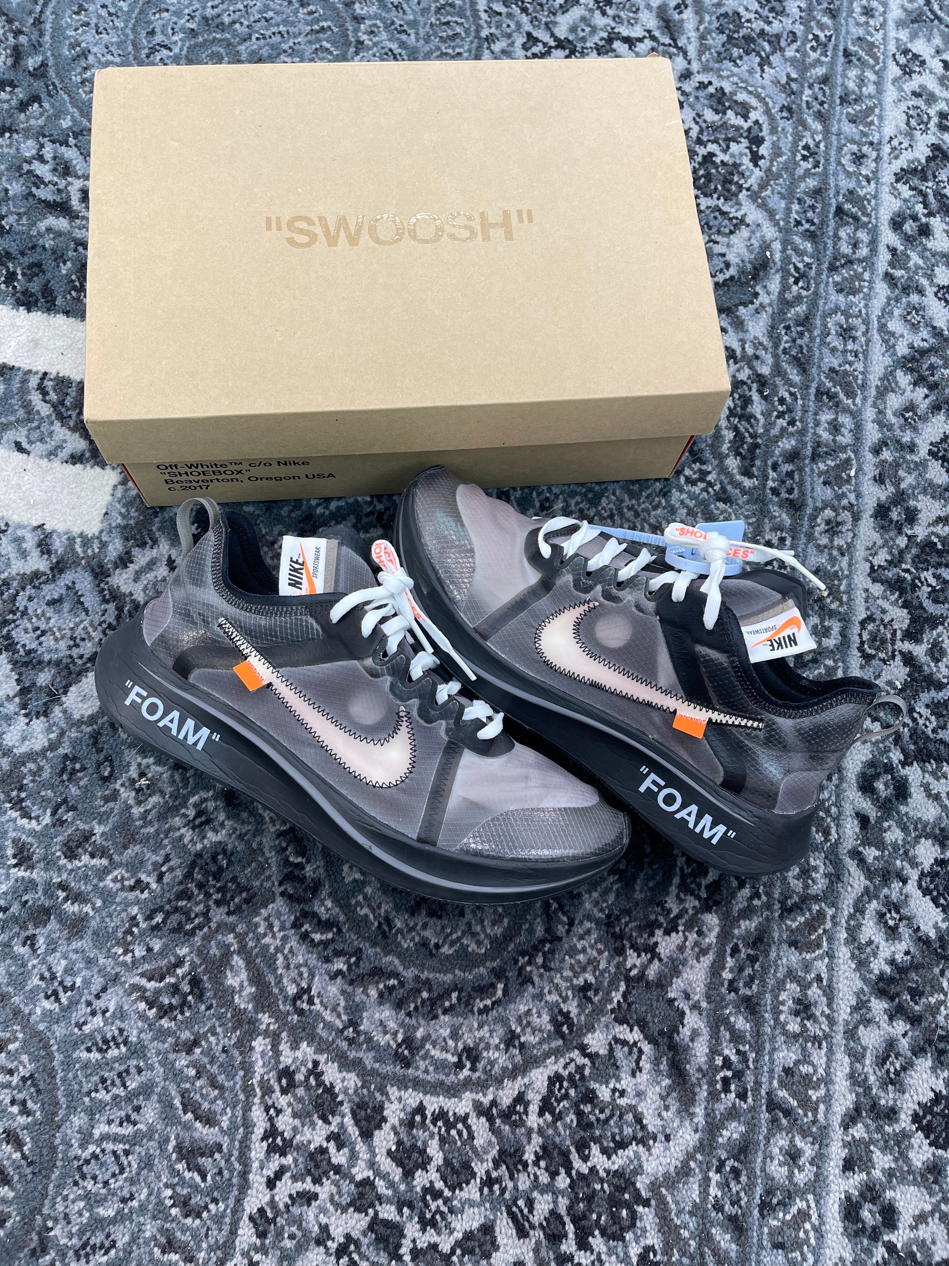 Nike Zoom Fly x Off-White “Black Silver”