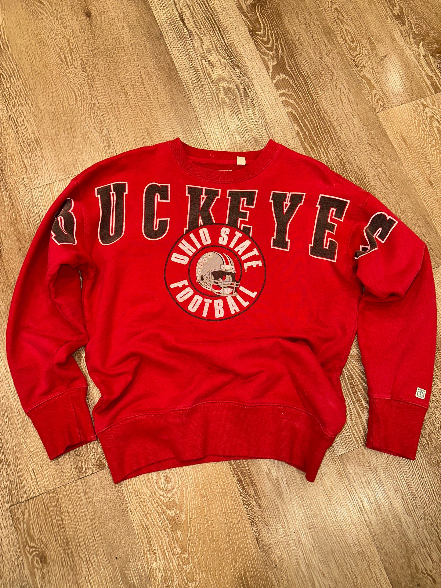 OSU Buckeyes Curved Font Crewneck (XS)