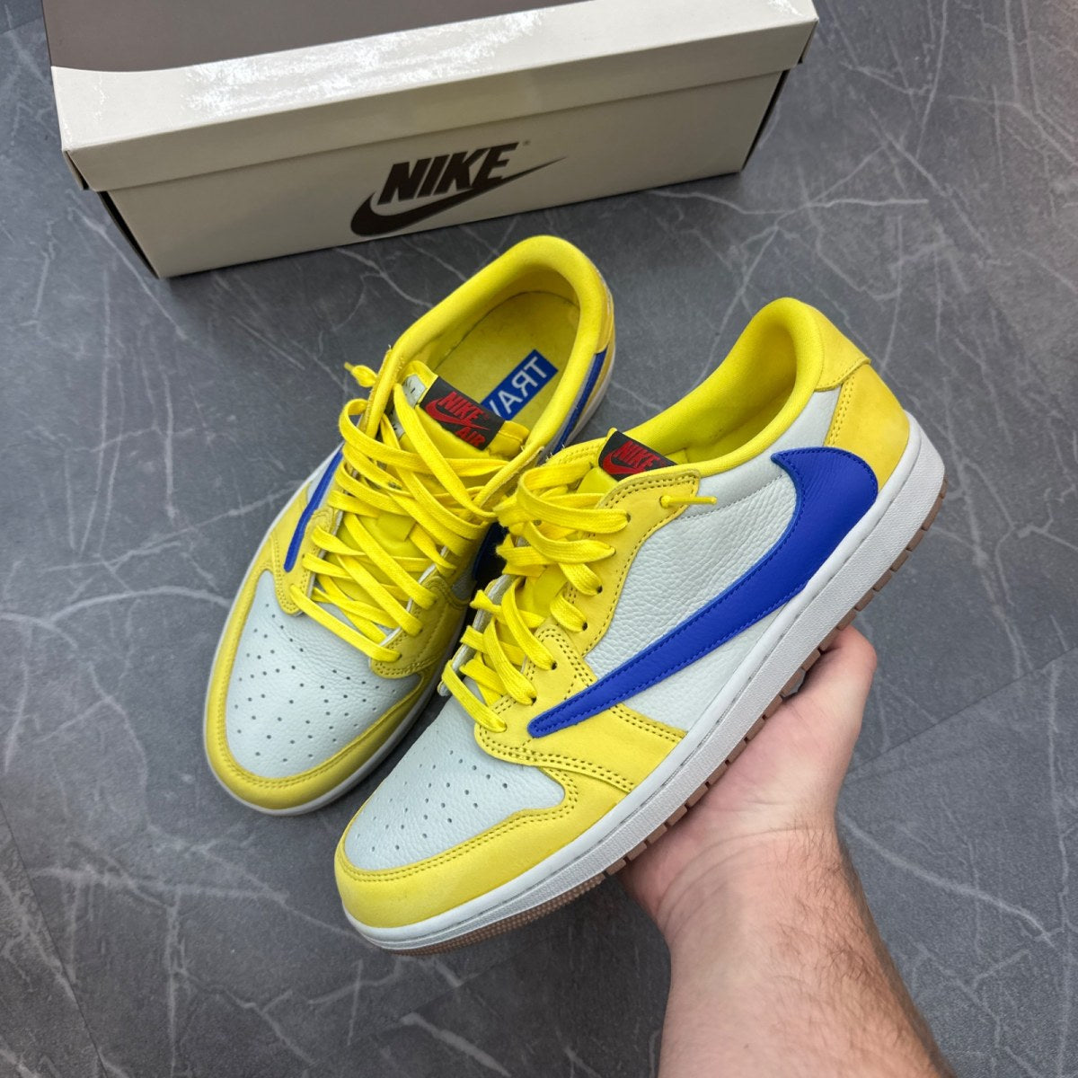 Jordan 1 Retro Low OG SP Travis Scott Canary (Women's) - Image 3