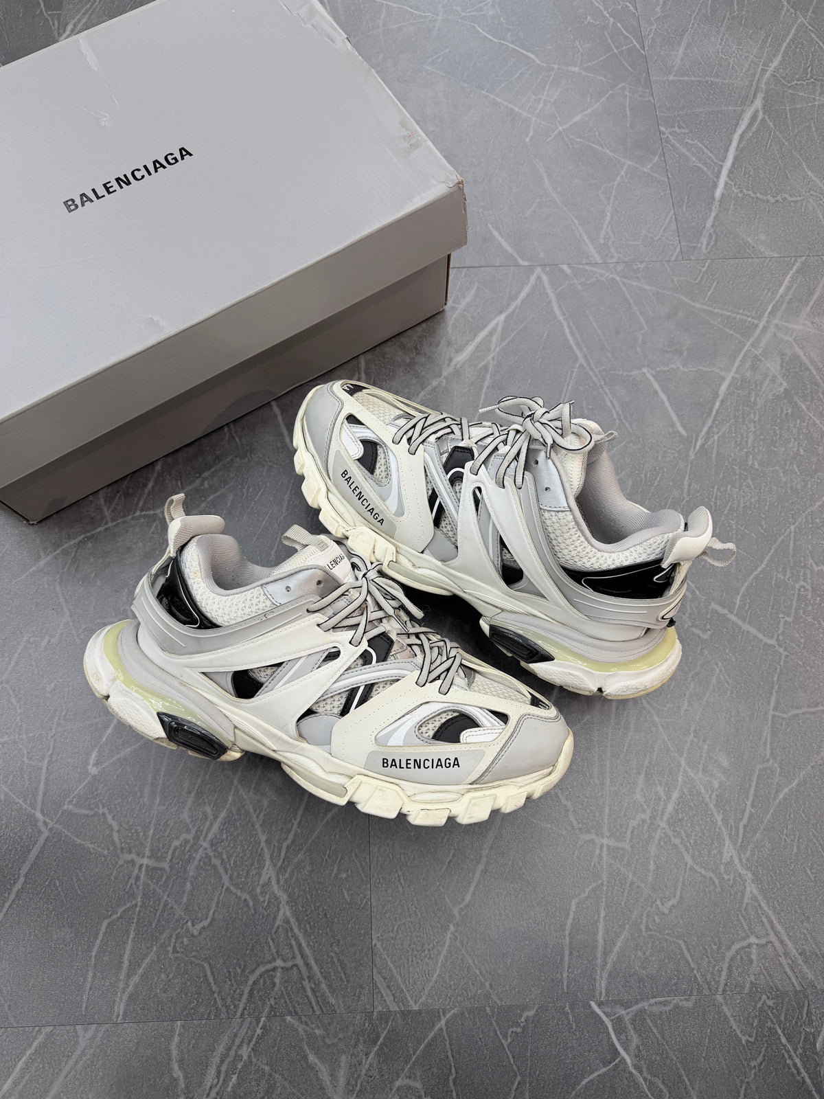 Balenciaga LED Track Runner Grey White Black