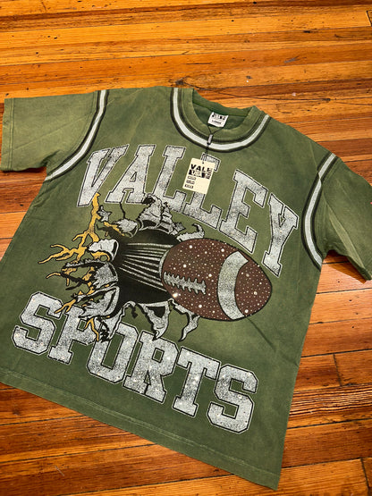 Vale Football Green Classic Bling Tee