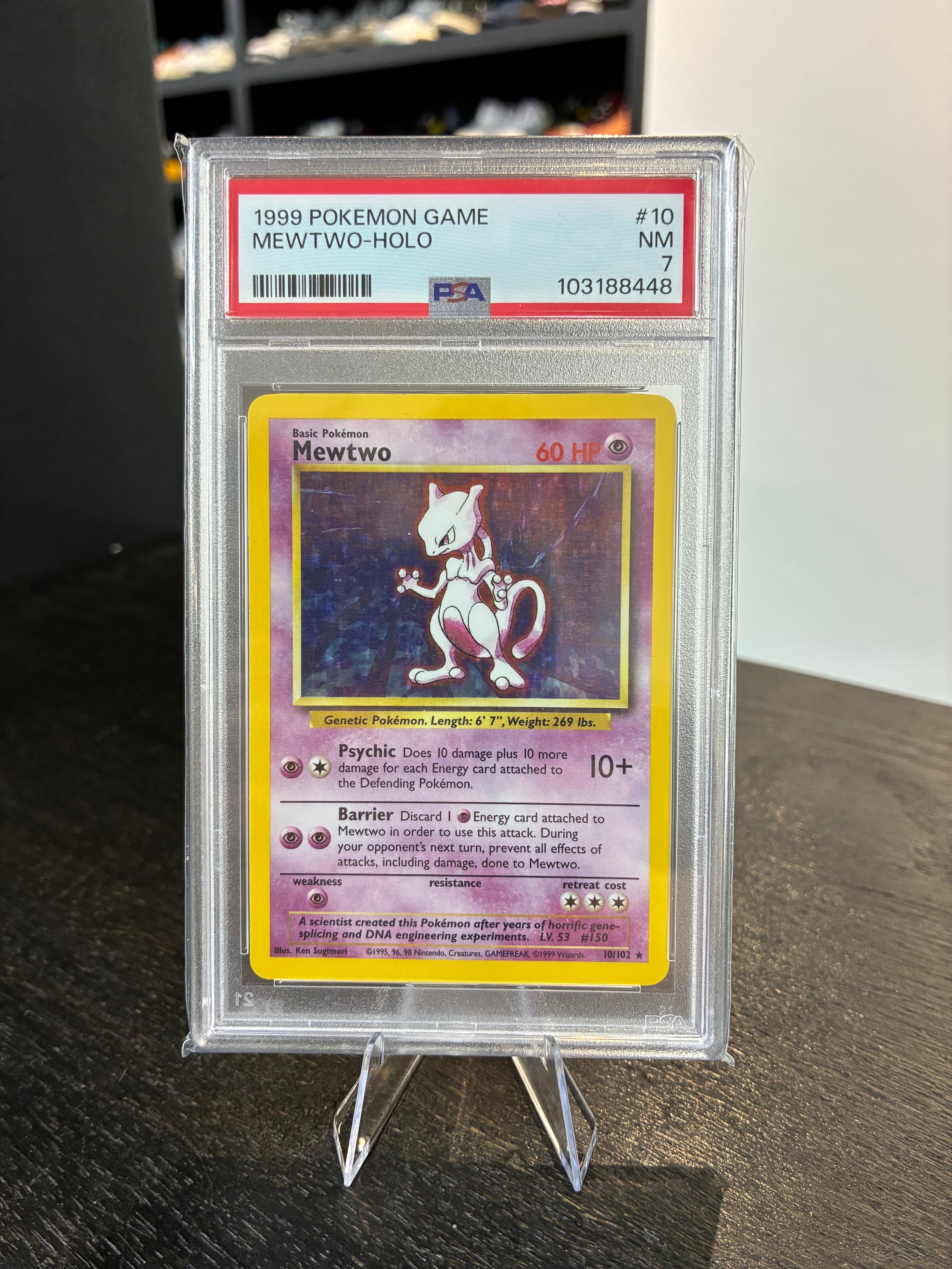 Mewtwo Base Holo #10 (PSA 7)