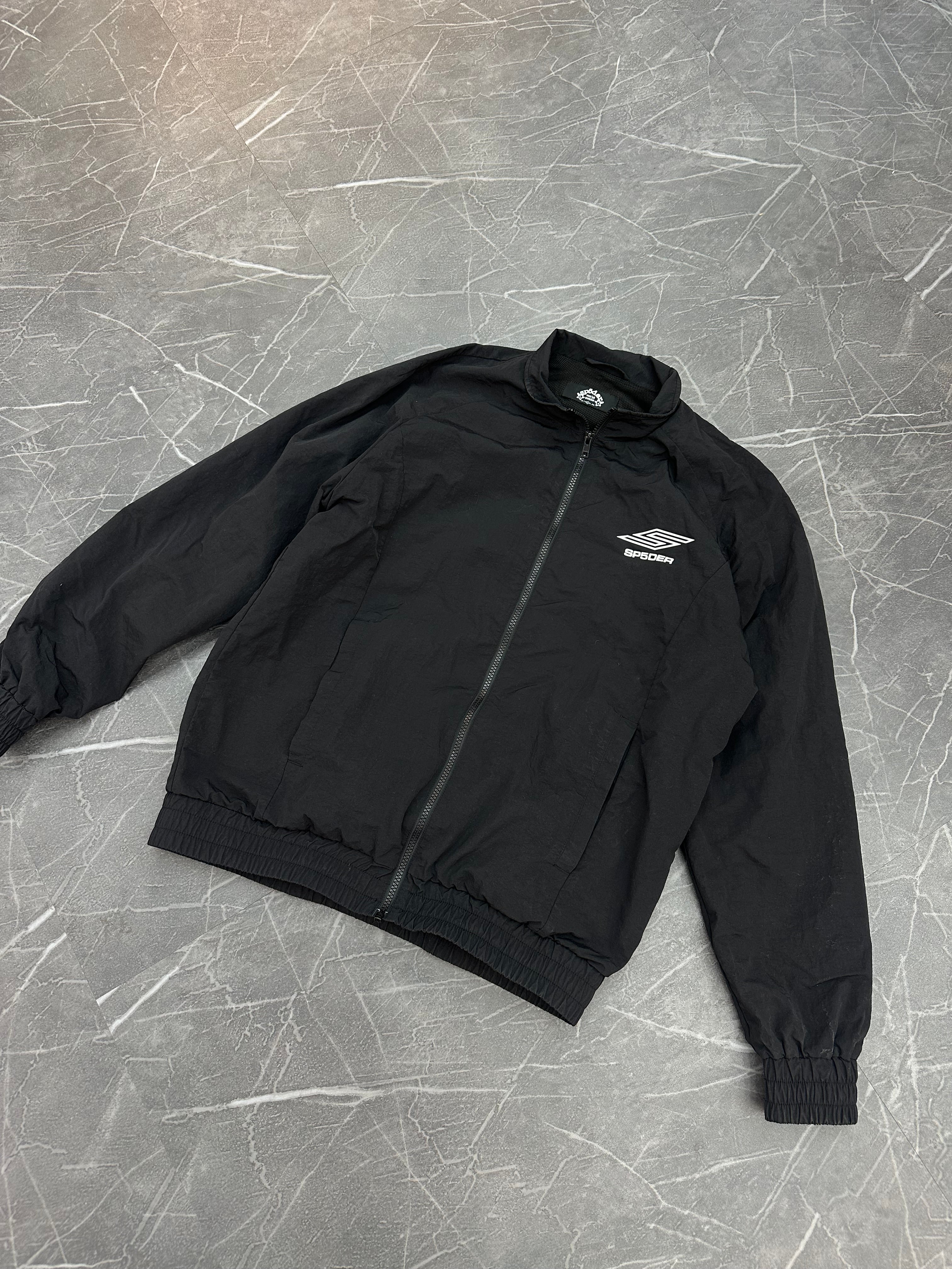 Sp5der Black Windbreaker