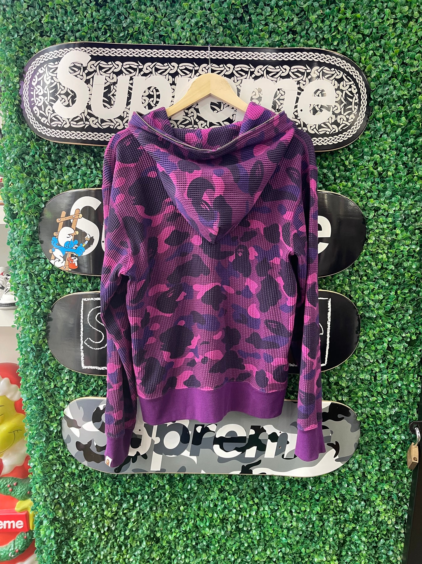 Bape Color Camo Thermal Hoodie “Purple”