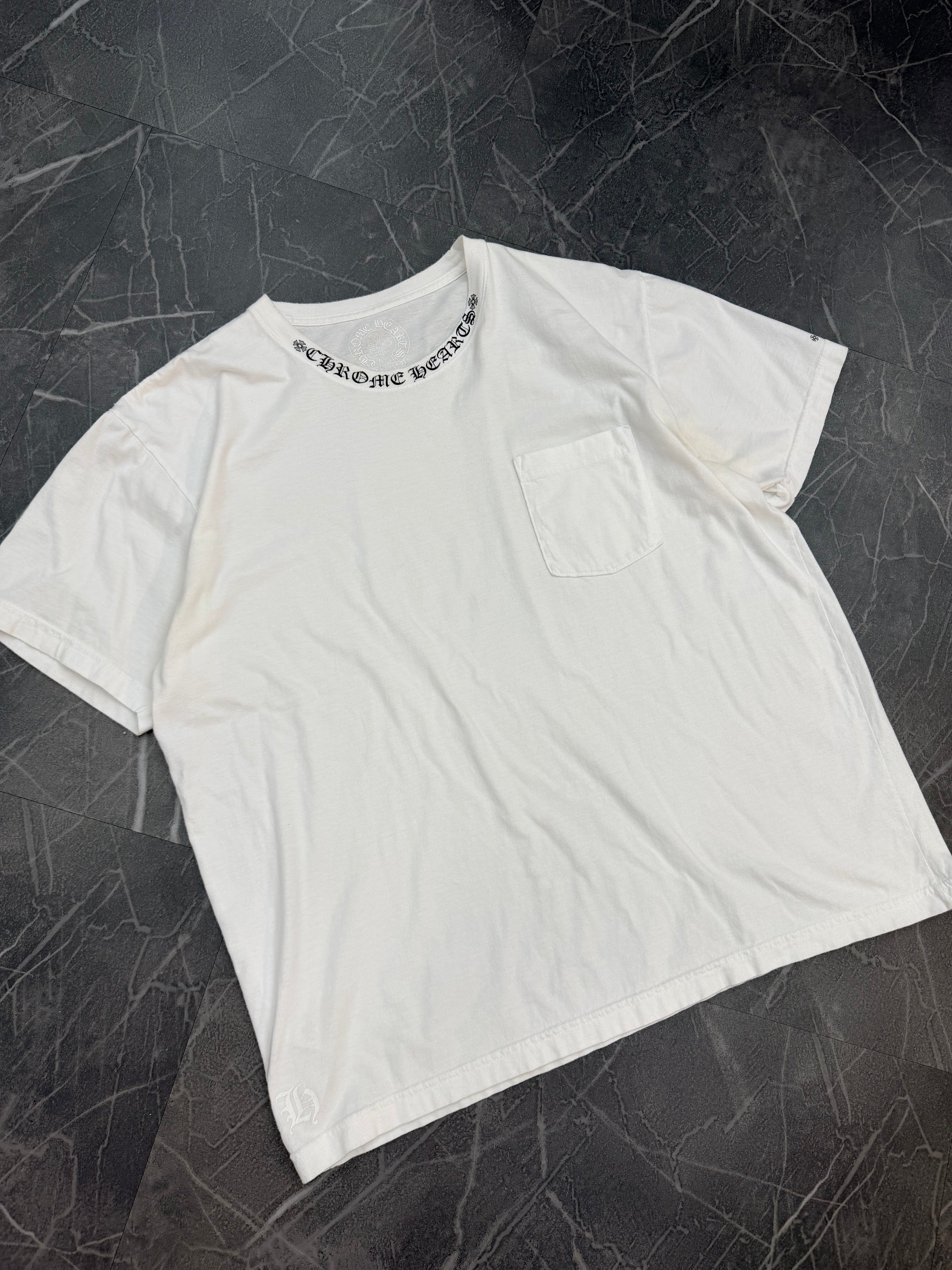 Chrome Hearts Neck Logo Tee “White”