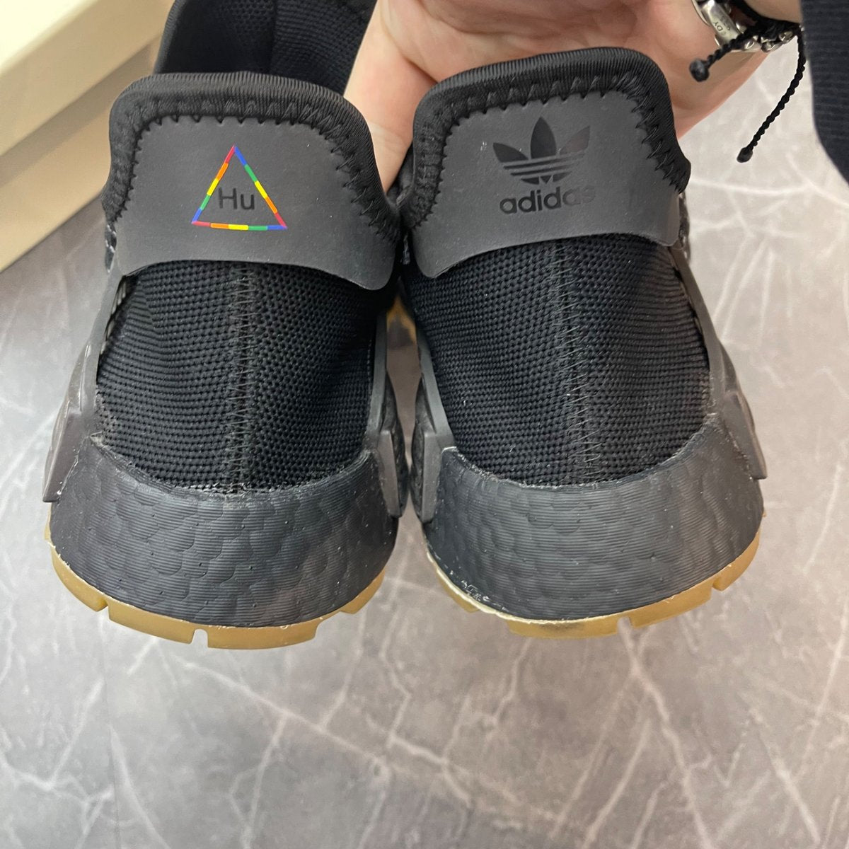 adidas NMD Hu Trail Pharrell Now Is Her Time Black (Size 10) (Lightly Worn)