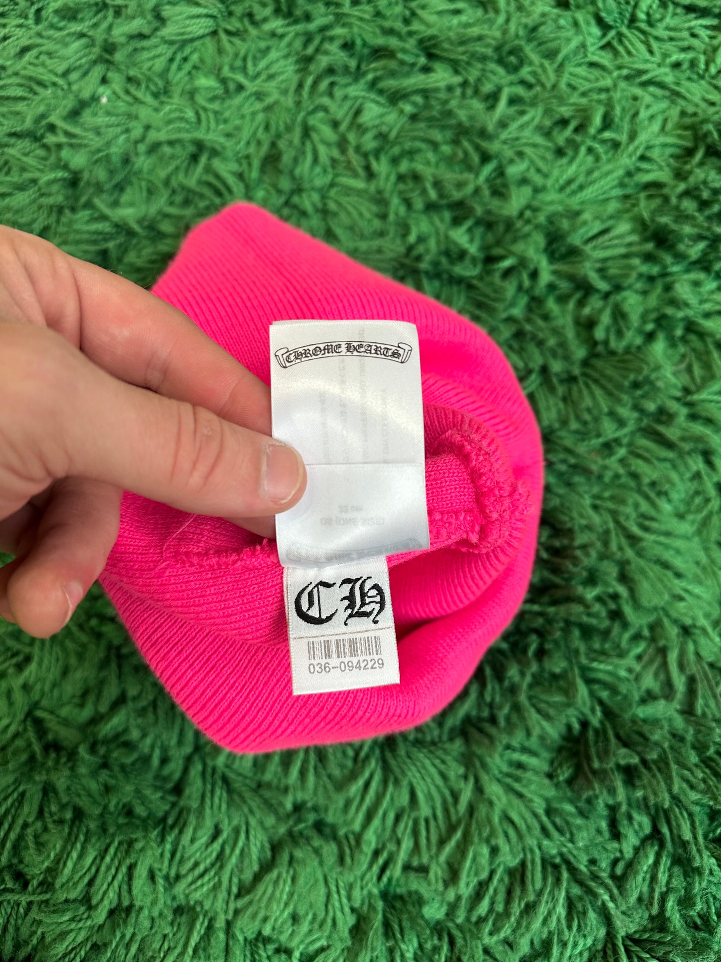 Chrome Hearts Triple Cross Beanie “Pink”