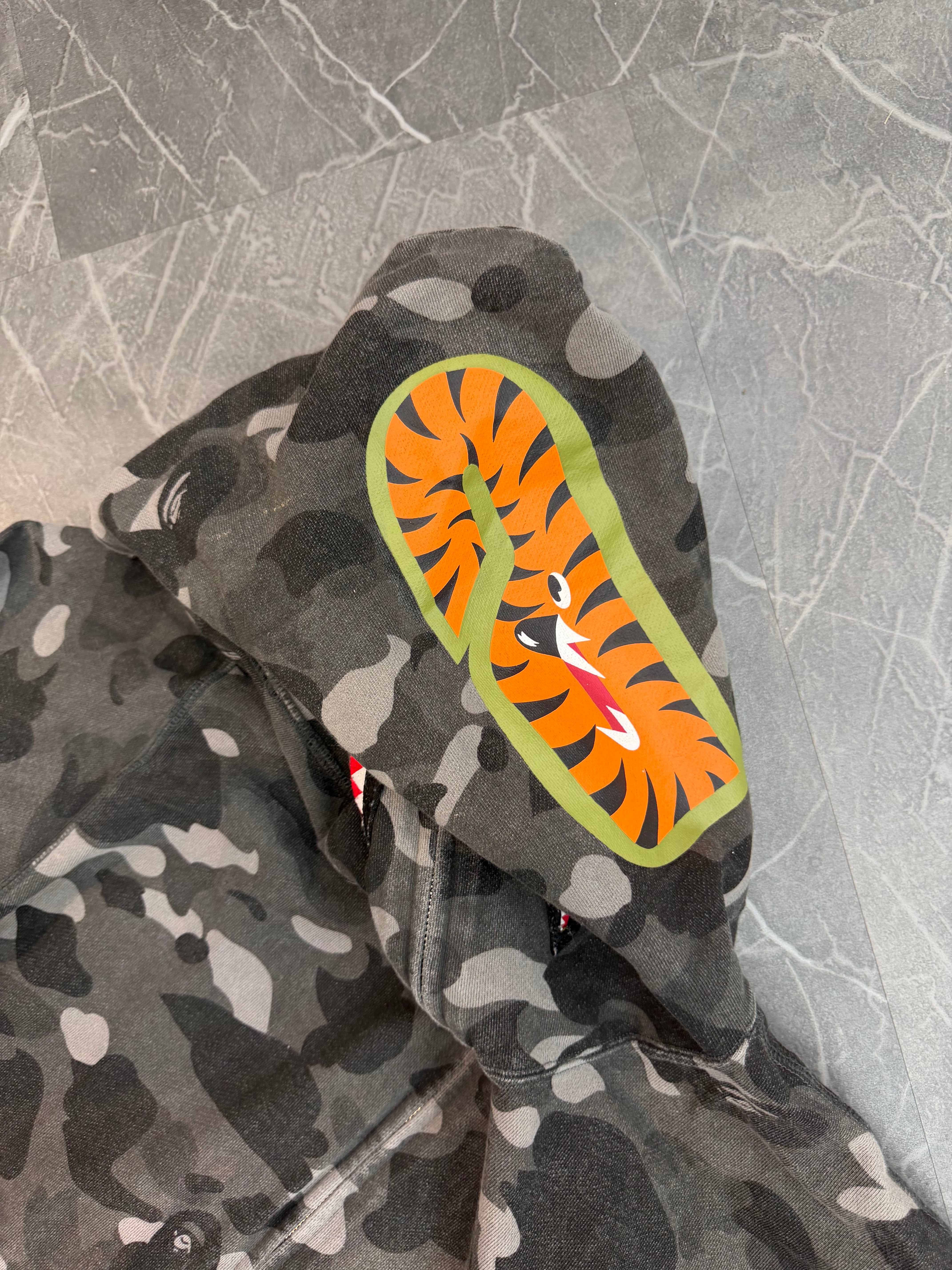 Bape Zip Up Hoodie “Grey”