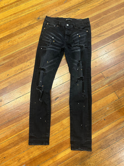 Purple Brand Jeans “Black Splatter” (30)
