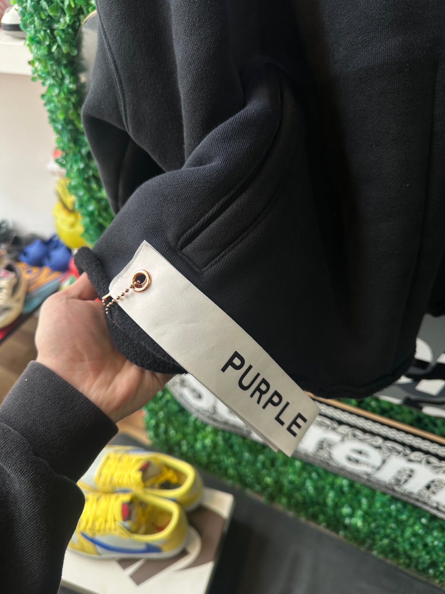 Purple Brand Hoodie “Washed Black”